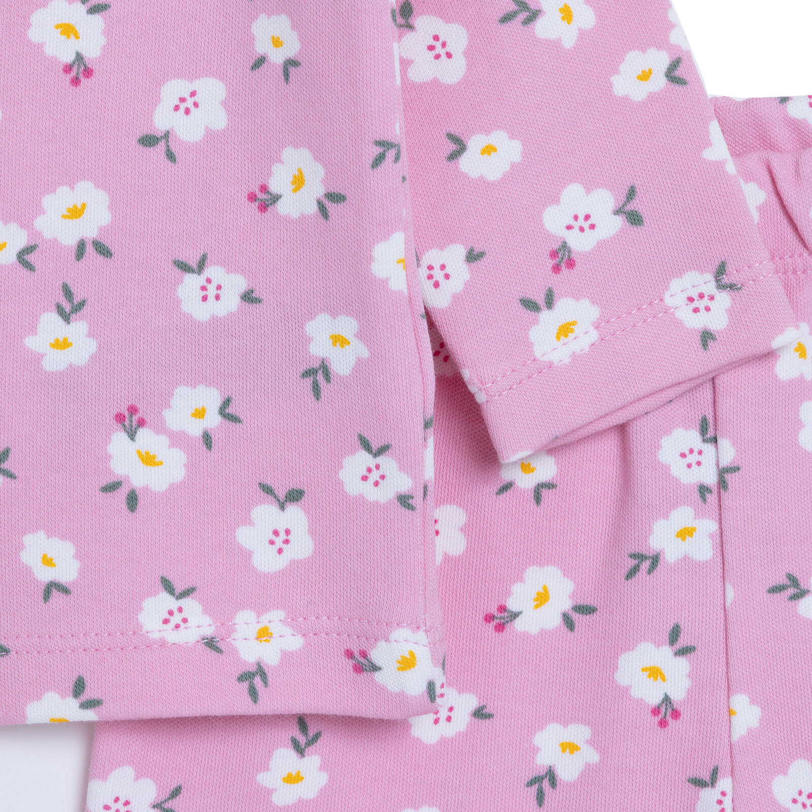 Kız Bebek Uzun Kol Pijama Takımı İnterlok Gömlek Yaka Reçme Paça Kız Bebek Uzun Kol Pijama Takımı İnterlok Gömlek Yaka Reçme Paça