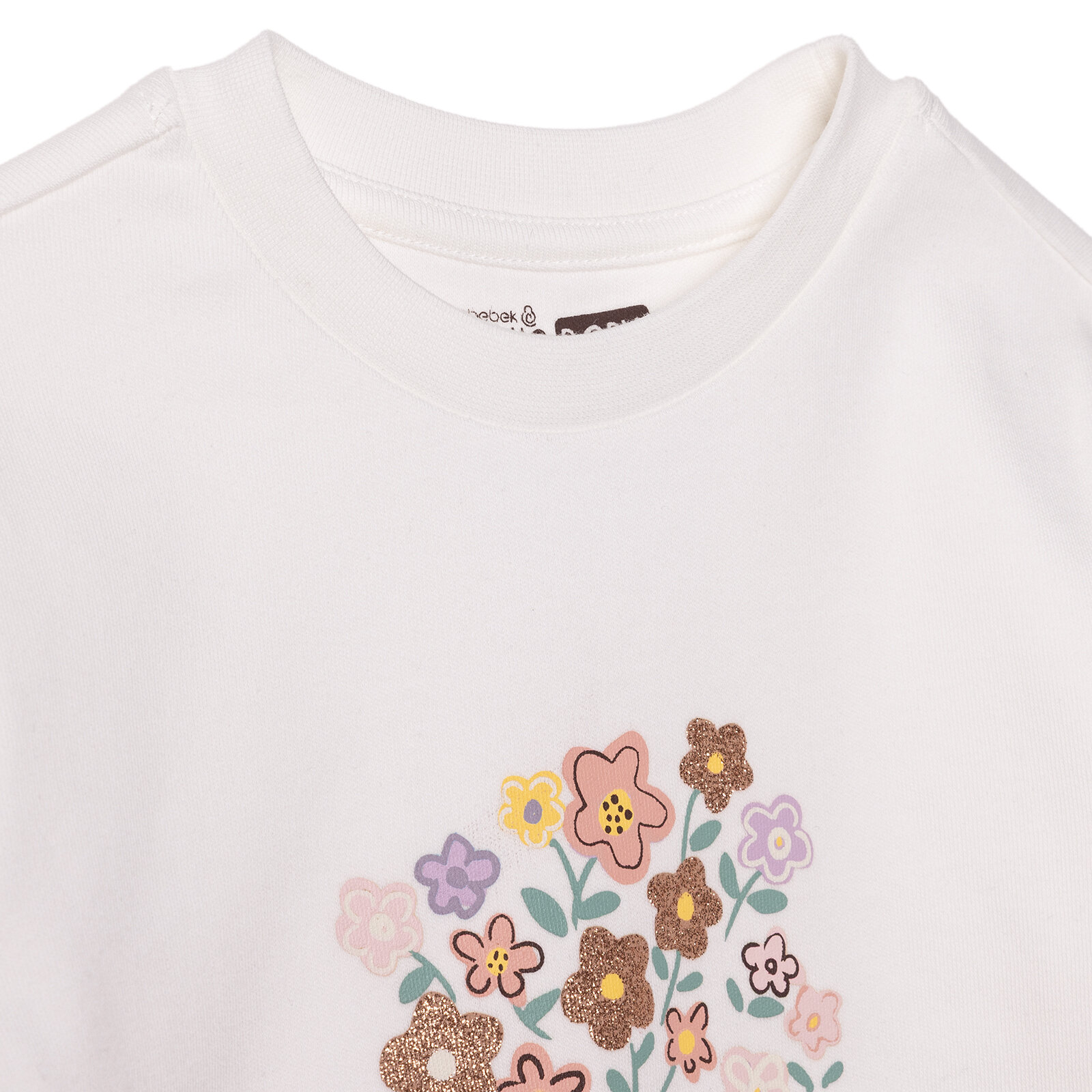 Kız Bebek Uzun Kol Tshirt İnterlok Bisiklet Yaka Uzun Kol