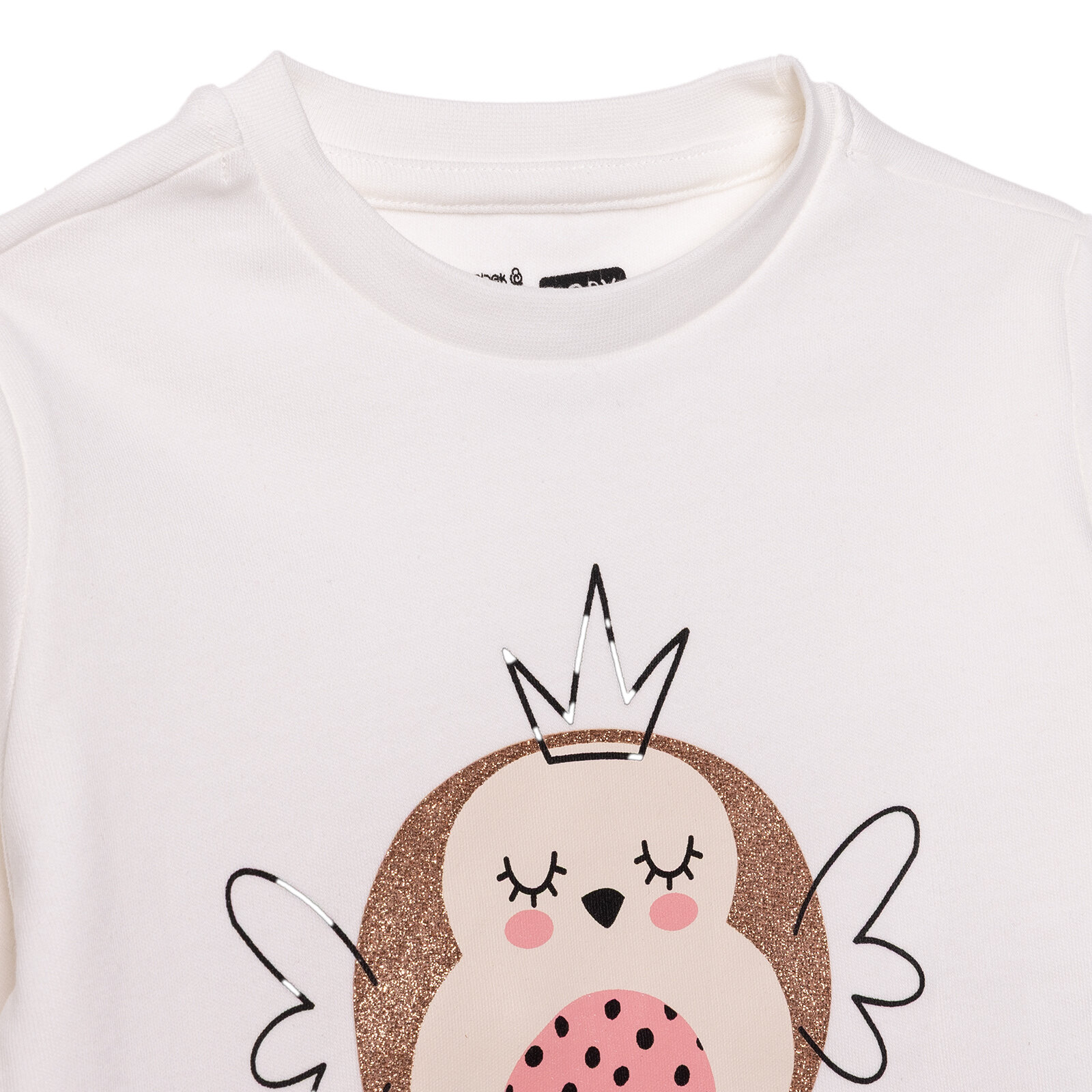 Kız Bebek Uzun Kol Tshirt İnterlok Bisiklet Yaka Uzun Kol