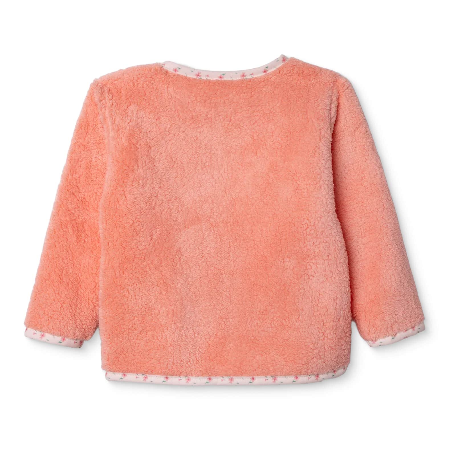 Kız Bebek Welsoft Hırka Bisiklet Yaka Uzun Kol