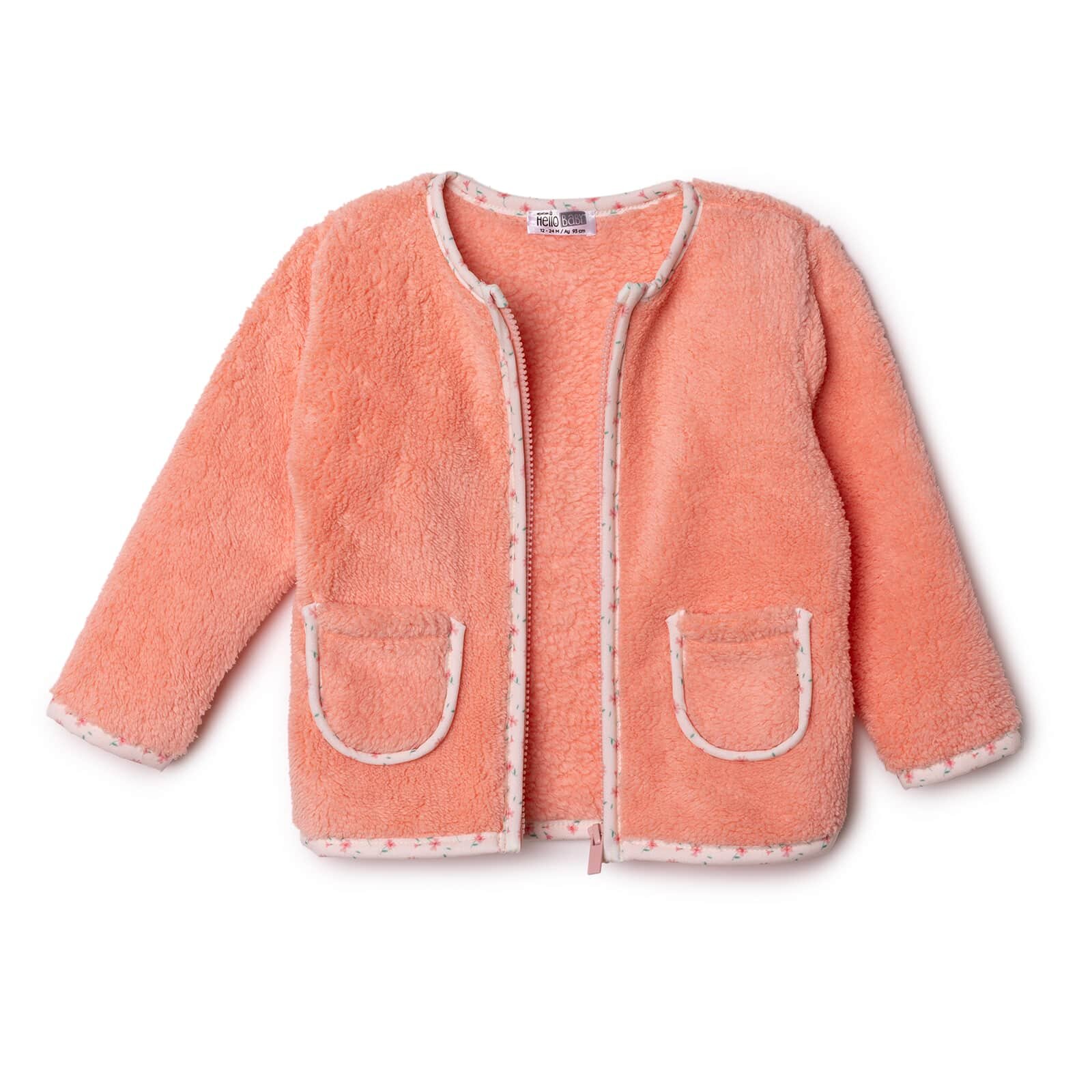 Kız Bebek Welsoft Hırka Bisiklet Yaka Uzun Kol