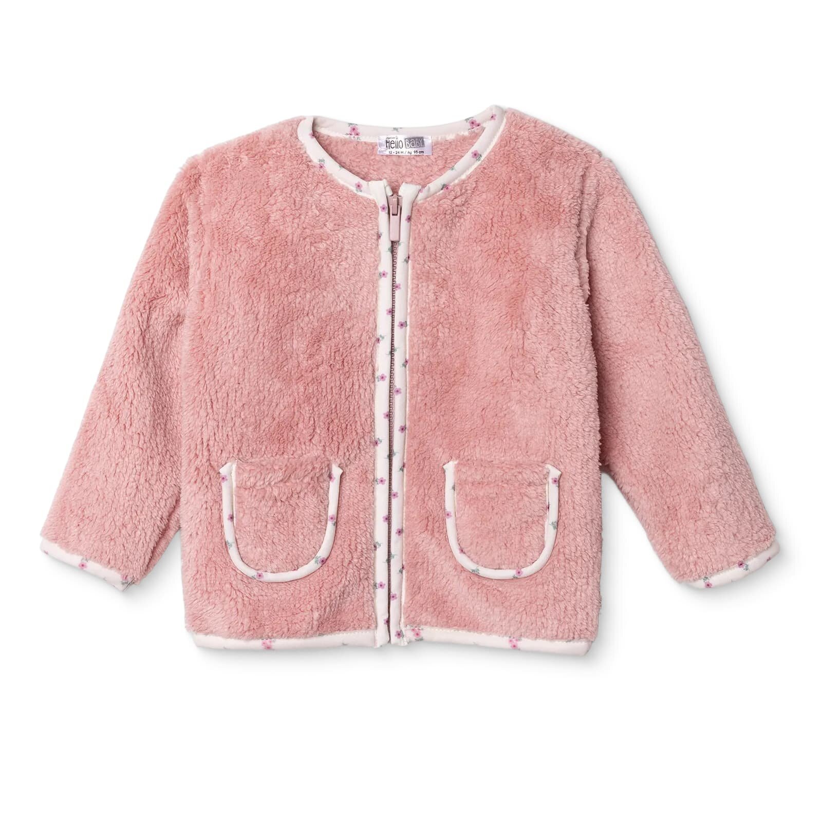 Kız Bebek Welsoft Hırka Bisiklet Yaka Uzun Kol