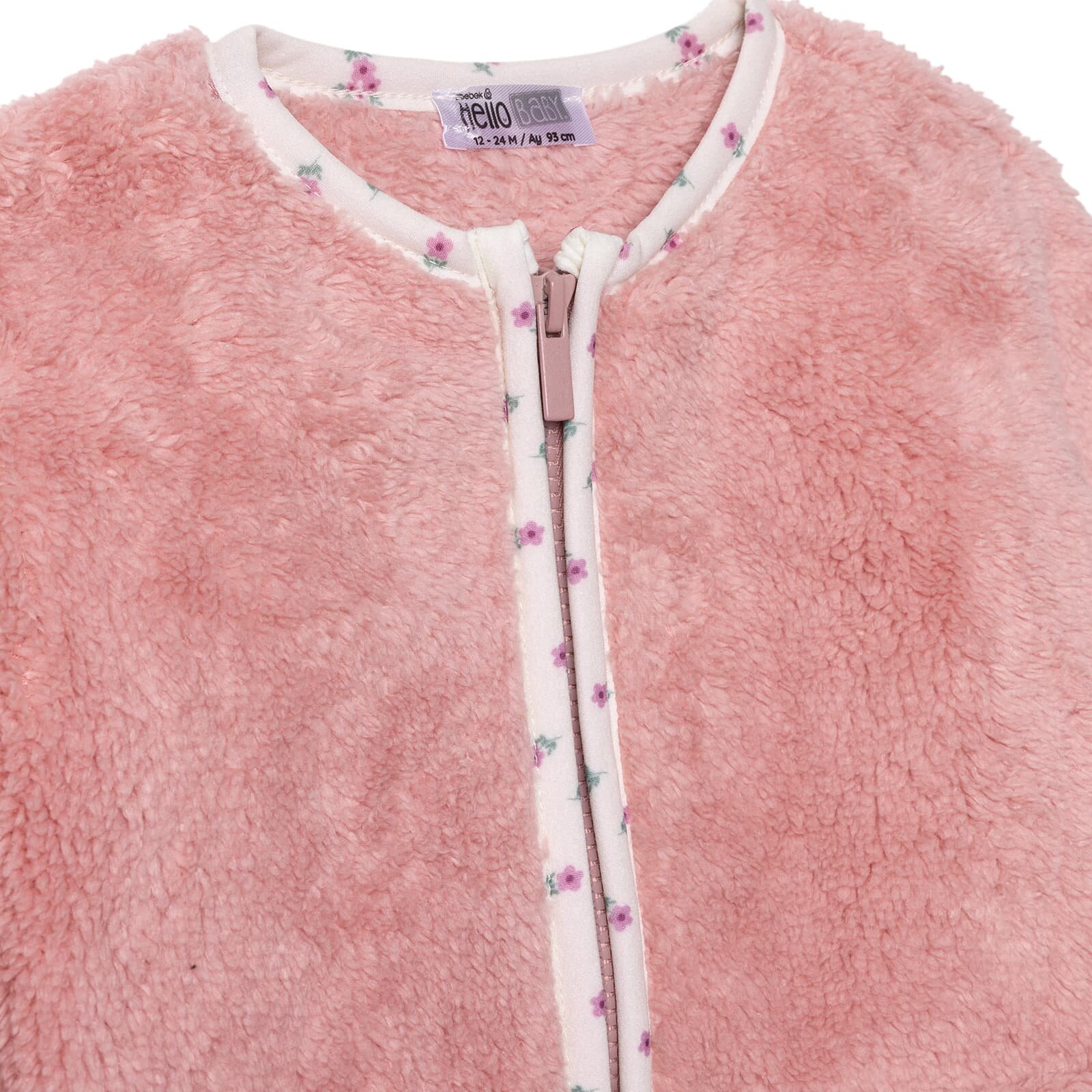 Kız Bebek Welsoft Hırka Bisiklet Yaka Uzun Kol