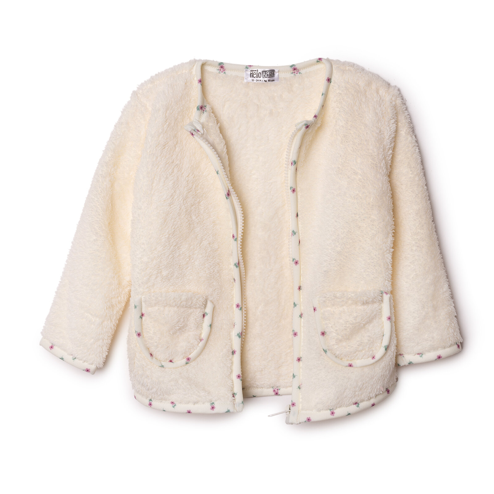 Kız Bebek Welsoft Hırka Bisiklet Yaka Uzun Kol