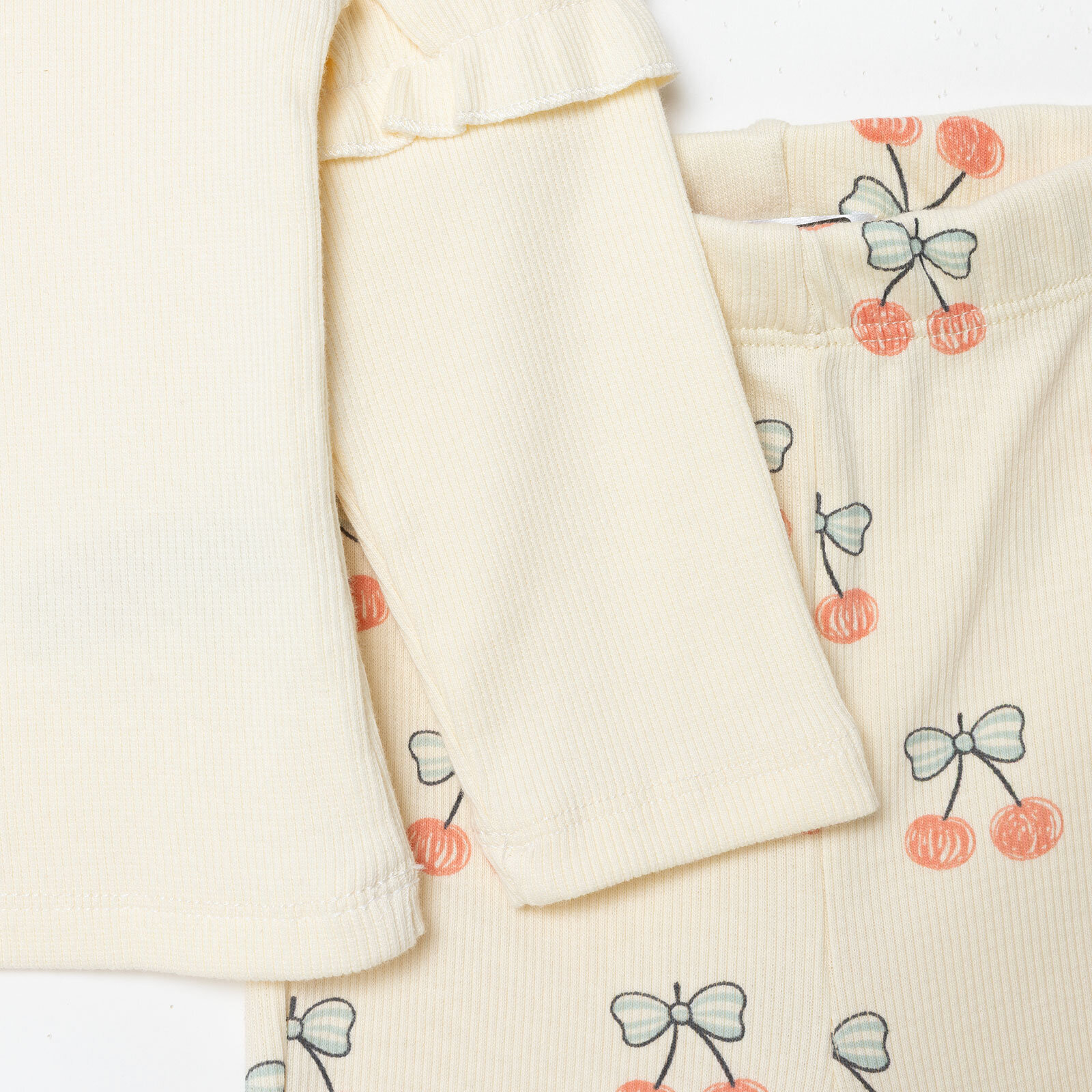 Kız Bebek Winter Cherry Bluz-Tayt Reçme Paça