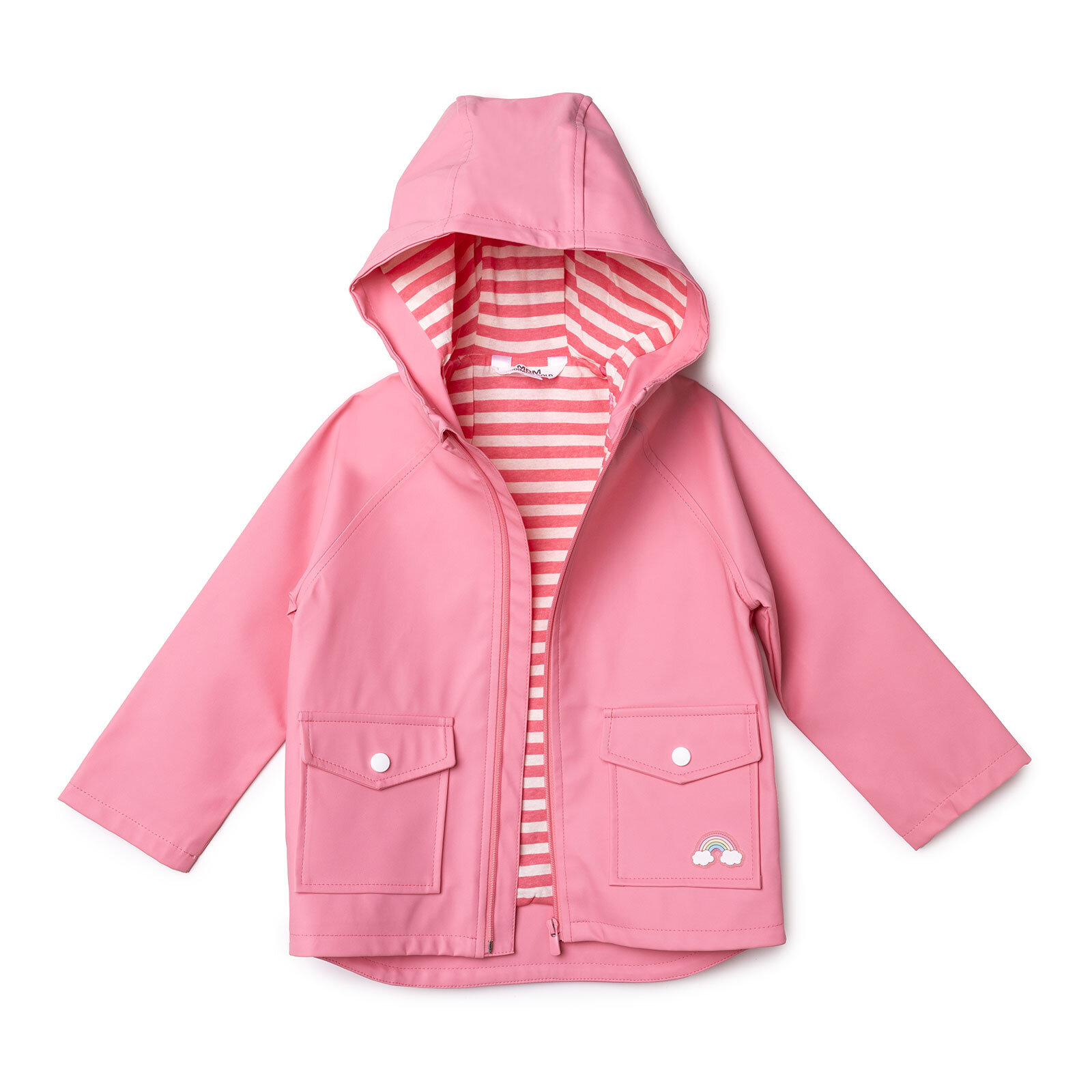 Kız Bebek Yağmurluk Kapüşonlu Yaka Uzun Kol