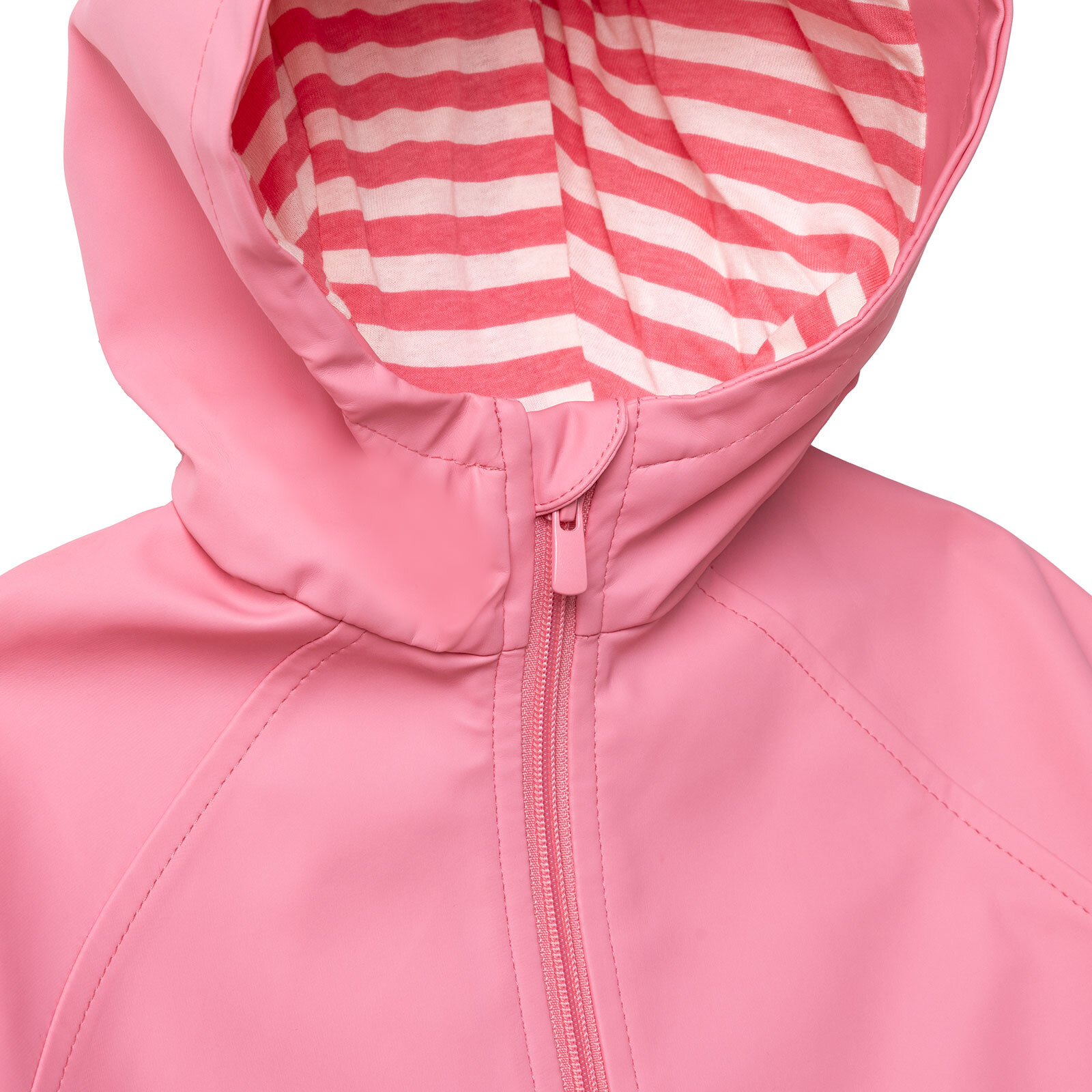 Kız Bebek Yağmurluk Kapüşonlu Yaka Uzun Kol