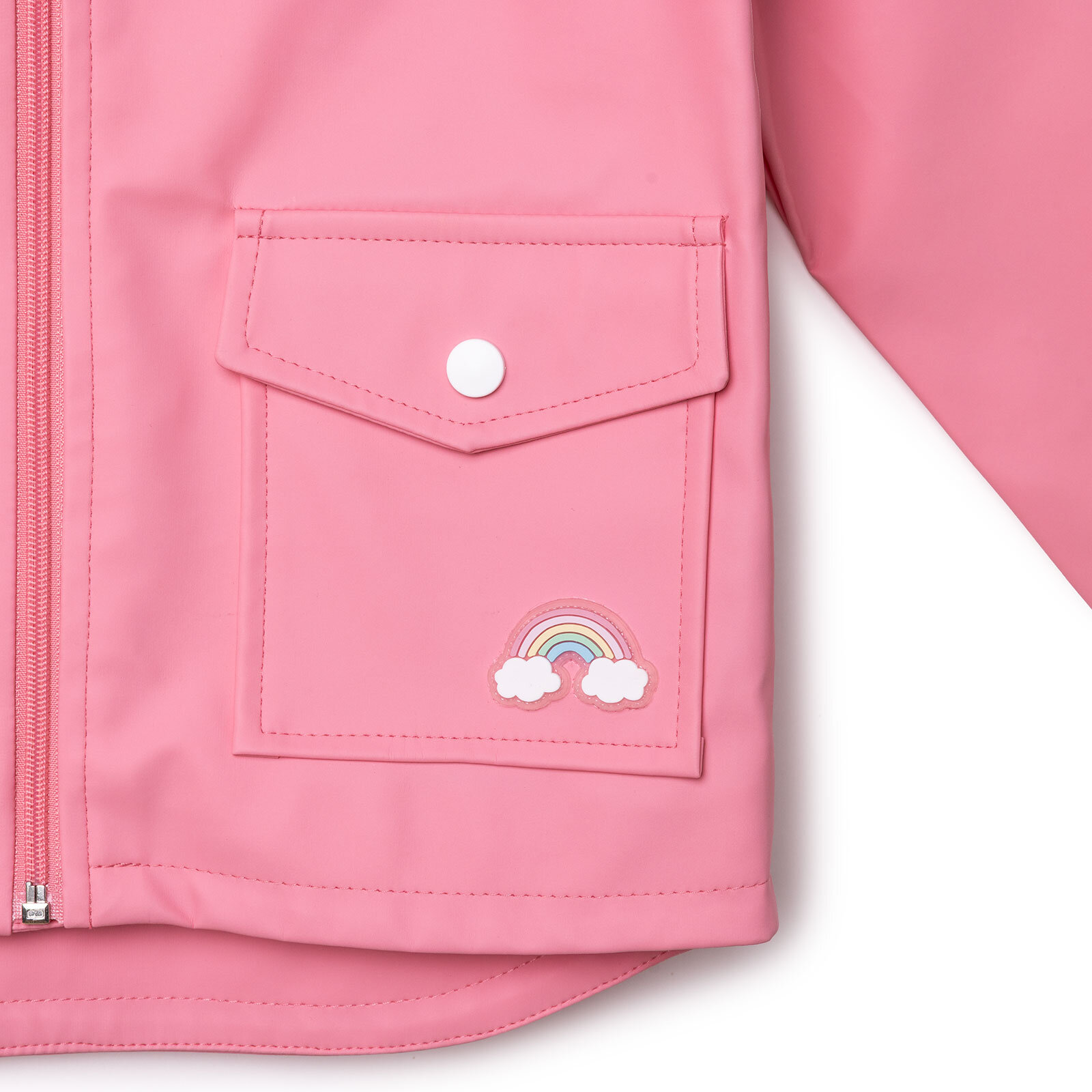 Kız Bebek Yağmurluk Kapüşonlu Yaka Uzun Kol