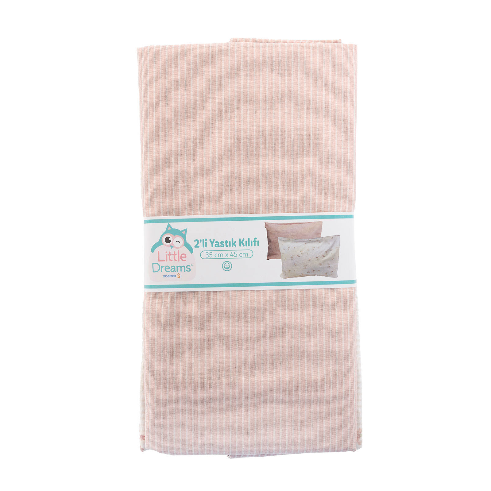 Kız Bebek Yastık Kılıfı Poplin 35x45cm Kız Bebek Yastık Kılıfı Poplin 35x45cm