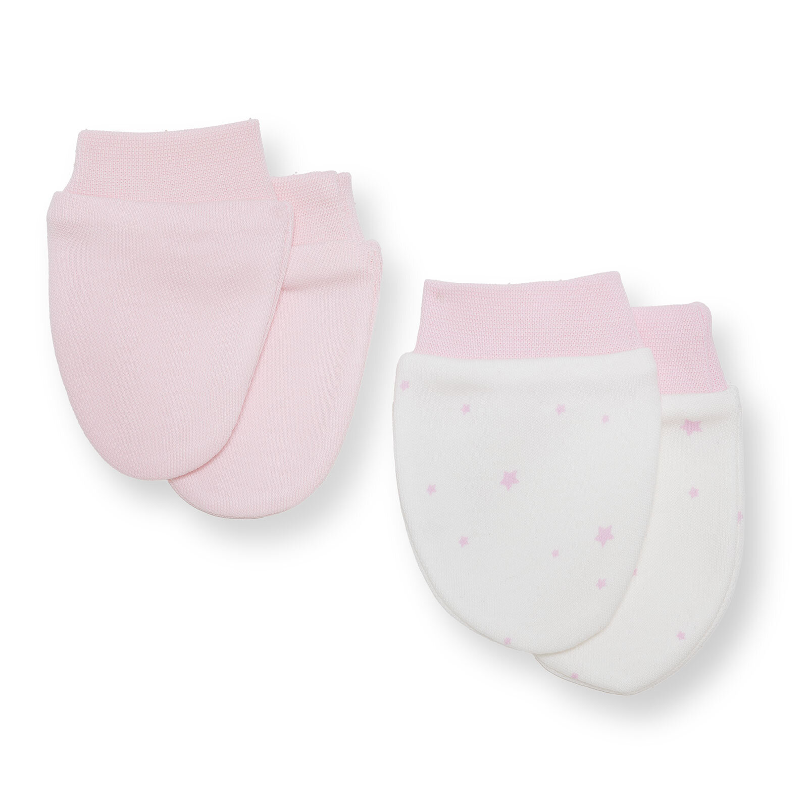 Kız Bebek Yenidoğan 2'li Eldiven İnterlok