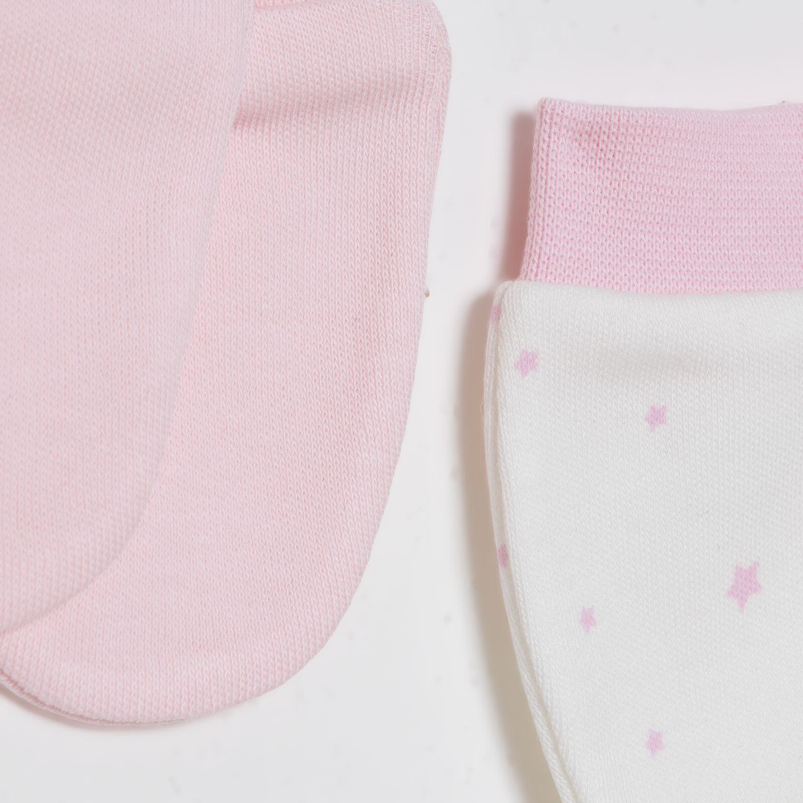 Kız Bebek Yenidoğan 2'li Eldiven İnterlok