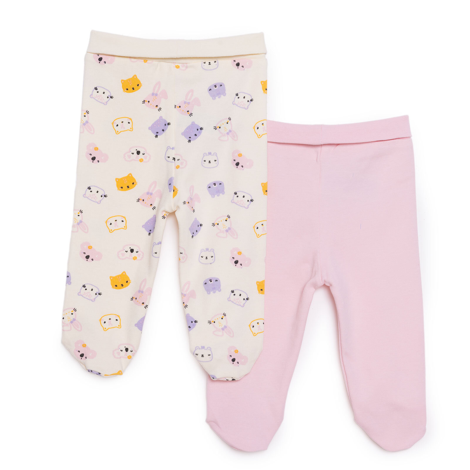 Kız Bebek Yenidoğan 2li Patikli Alt