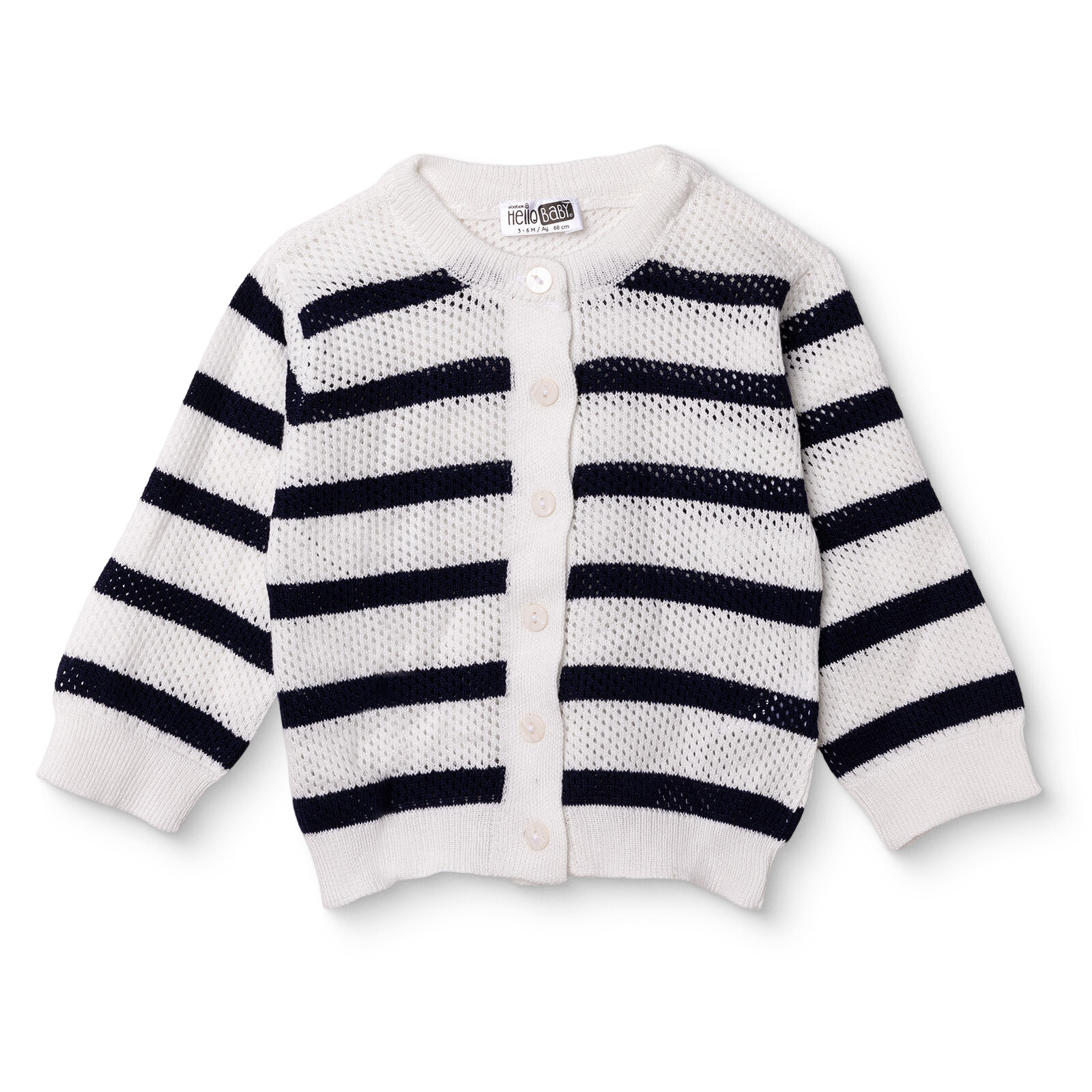 Kız Bebek Yenidoğan Cherry Stripe Triko Bisiklet Yaka Bisiklet Yaka Kız Bebek Yenidoğan Cherry Stripe Triko Bisiklet Yaka Bisiklet Yaka