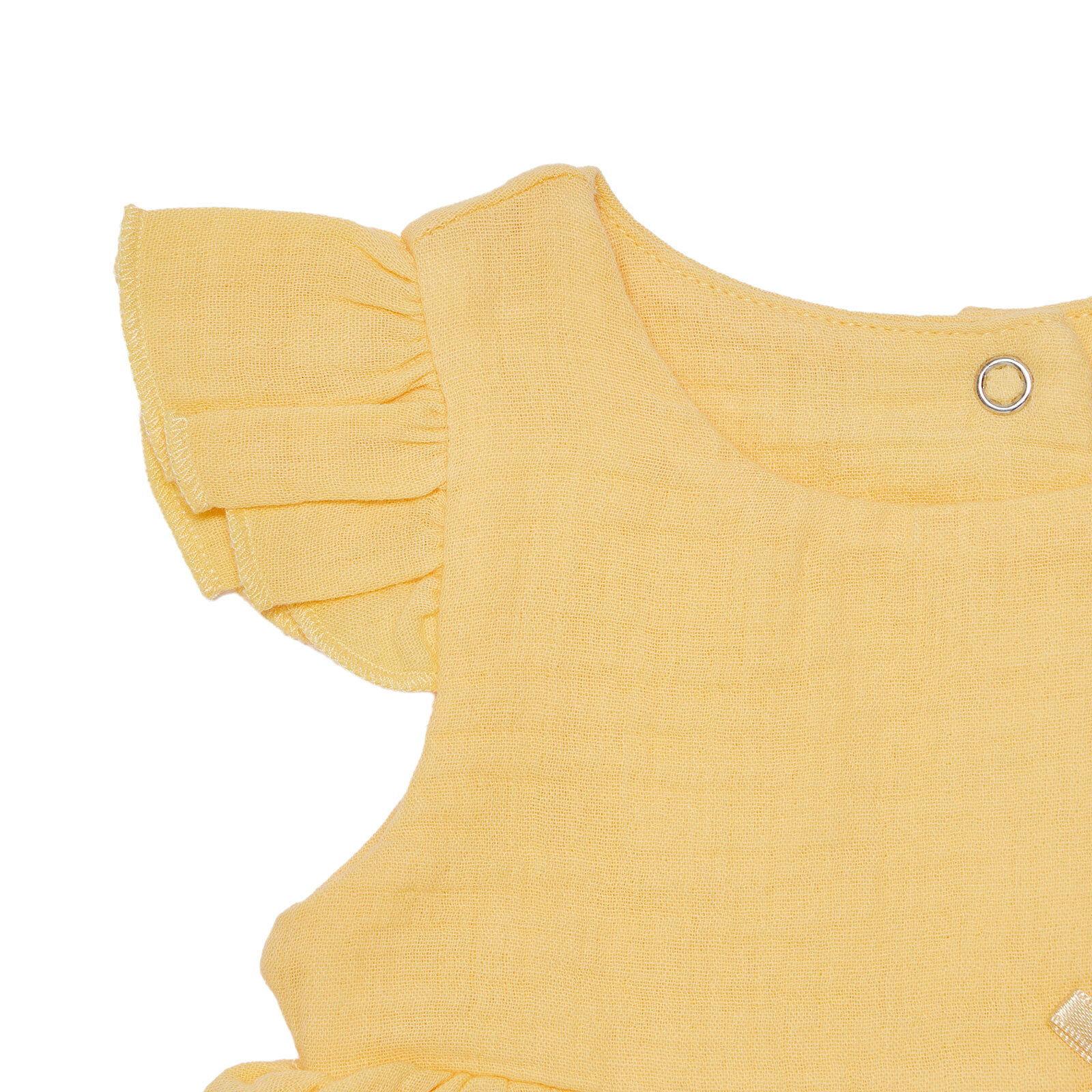 Kız Bebek Yenidoğan Elbise Bisiklet Yaka Kısa Kol