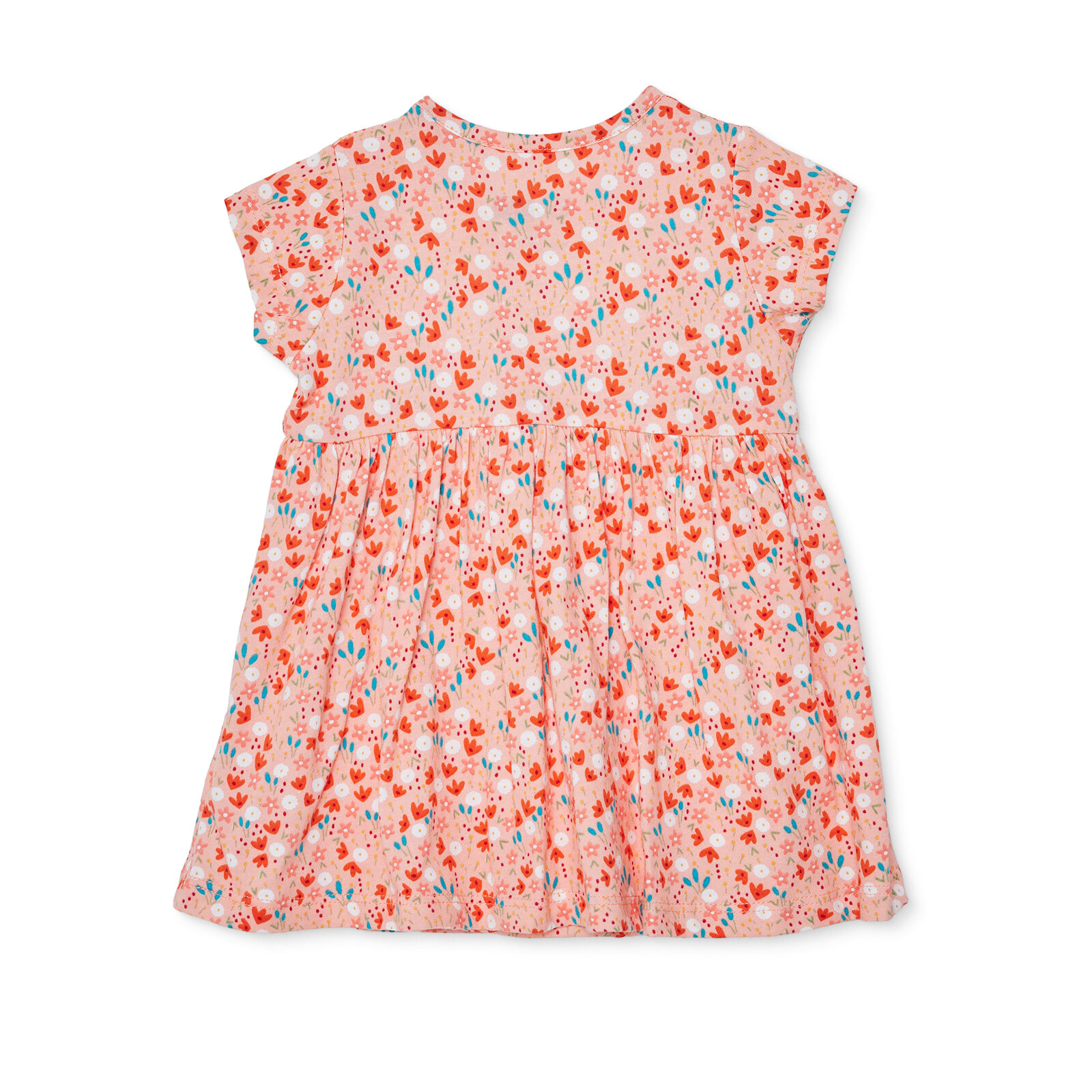 Kız Bebek Yenidoğan Elbise Body Bisiklet Yaka Kısa Kol