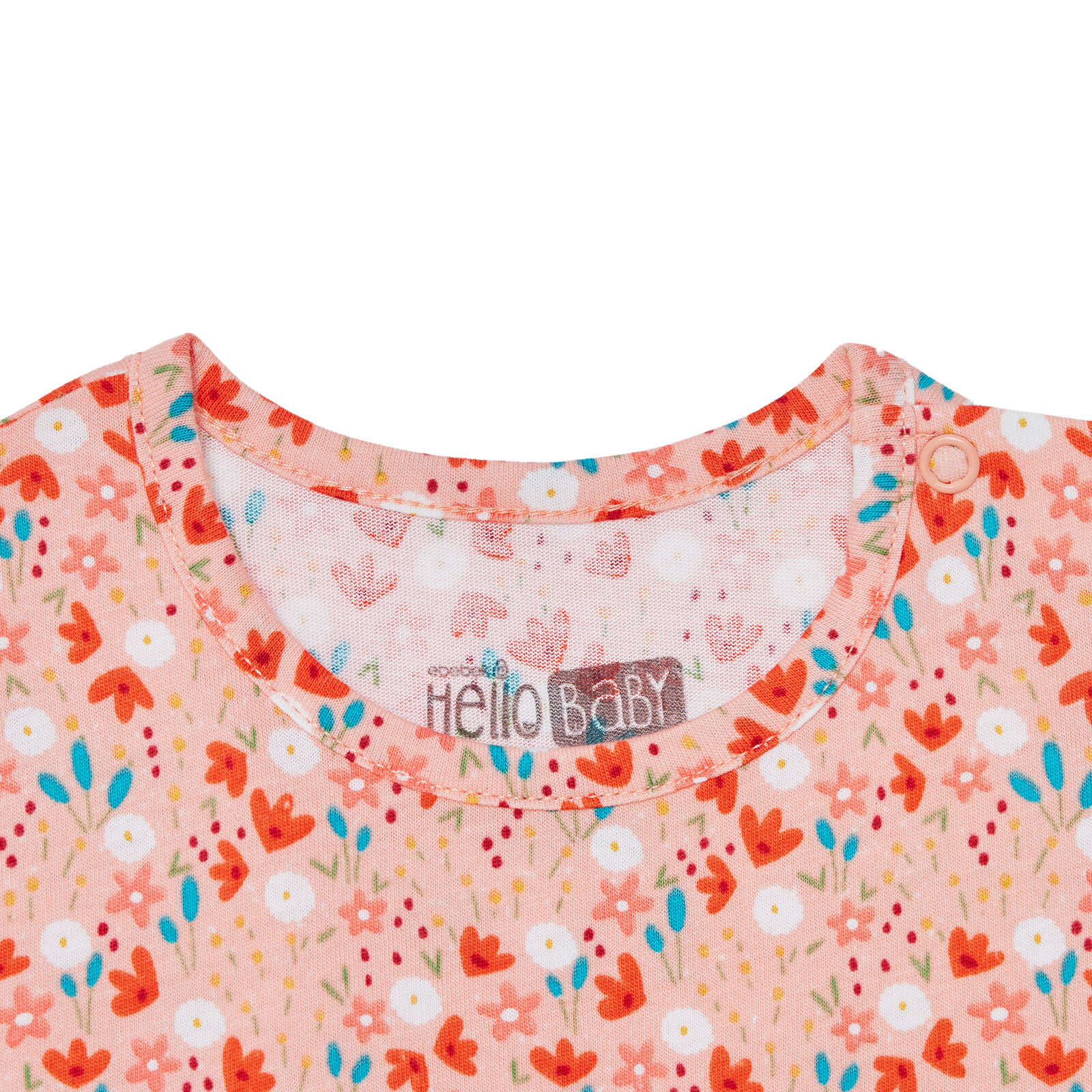 Kız Bebek Yenidoğan Elbise Body Bisiklet Yaka Kısa Kol