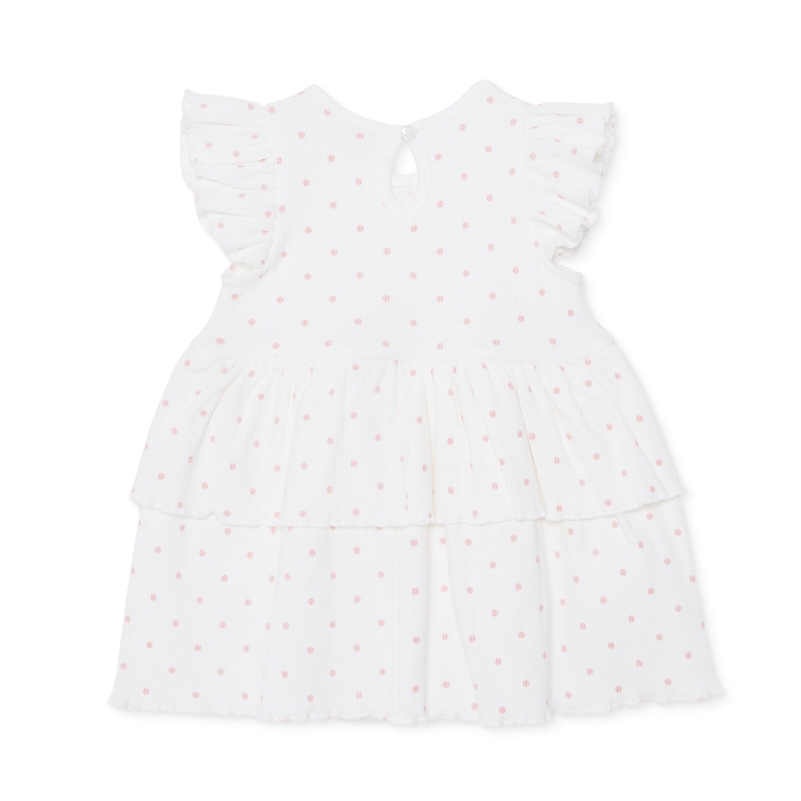 Kız Bebek Yenidoğan Elbise Body Bisiklet Yaka Kısa Kol