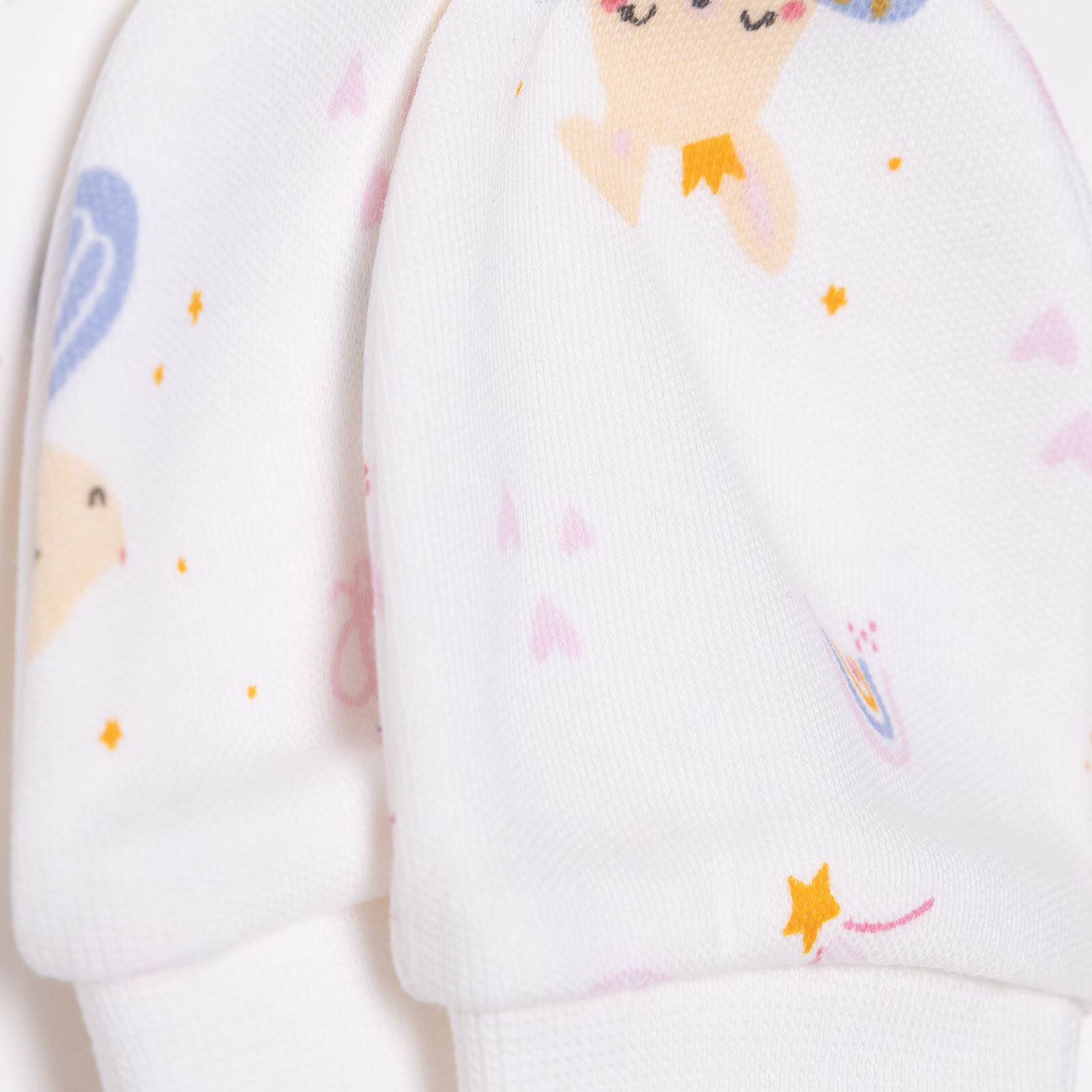 Kız Bebek Yenidoğan Eldiven İnterlok