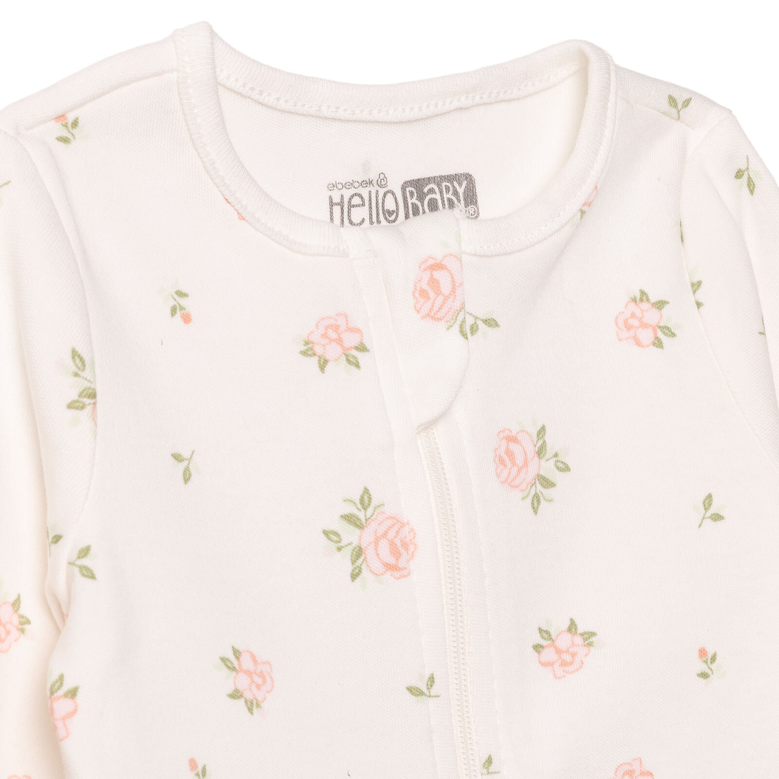 Kız Bebek Yenidoğan Patikli Tulum Bisiklet Yaka Uzun Kol Patikli Paça