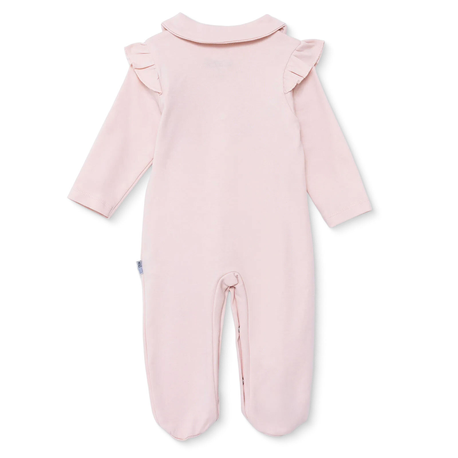 Kız Bebek Yenidoğan Patikli Tulum İnterlok Bebe Yaka Uzun Kol Patikli Paça