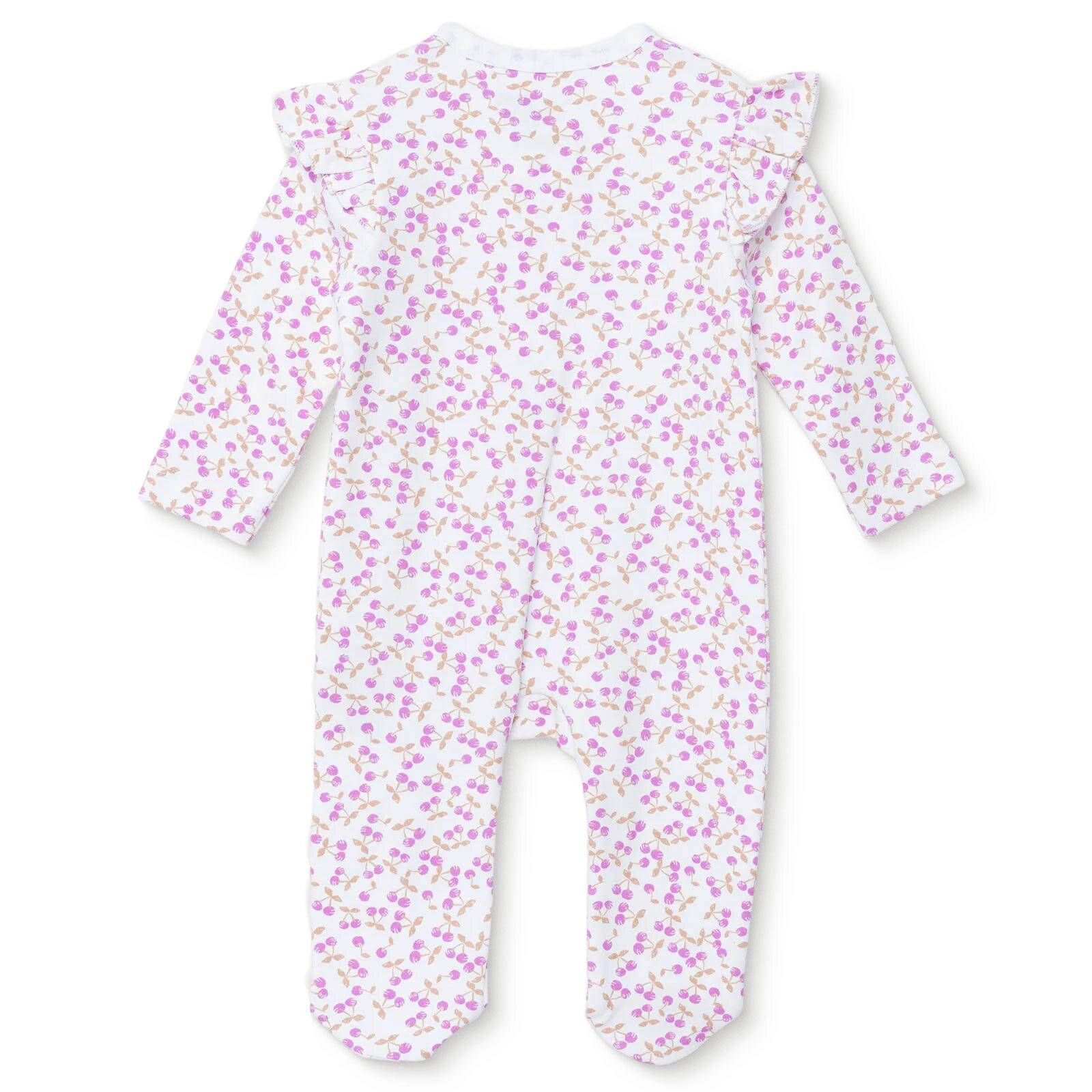 Kız Bebek Yenidoğan Patikli Tulum İnterlok Bisiklet Yaka Uzun Kol Patikli Paça