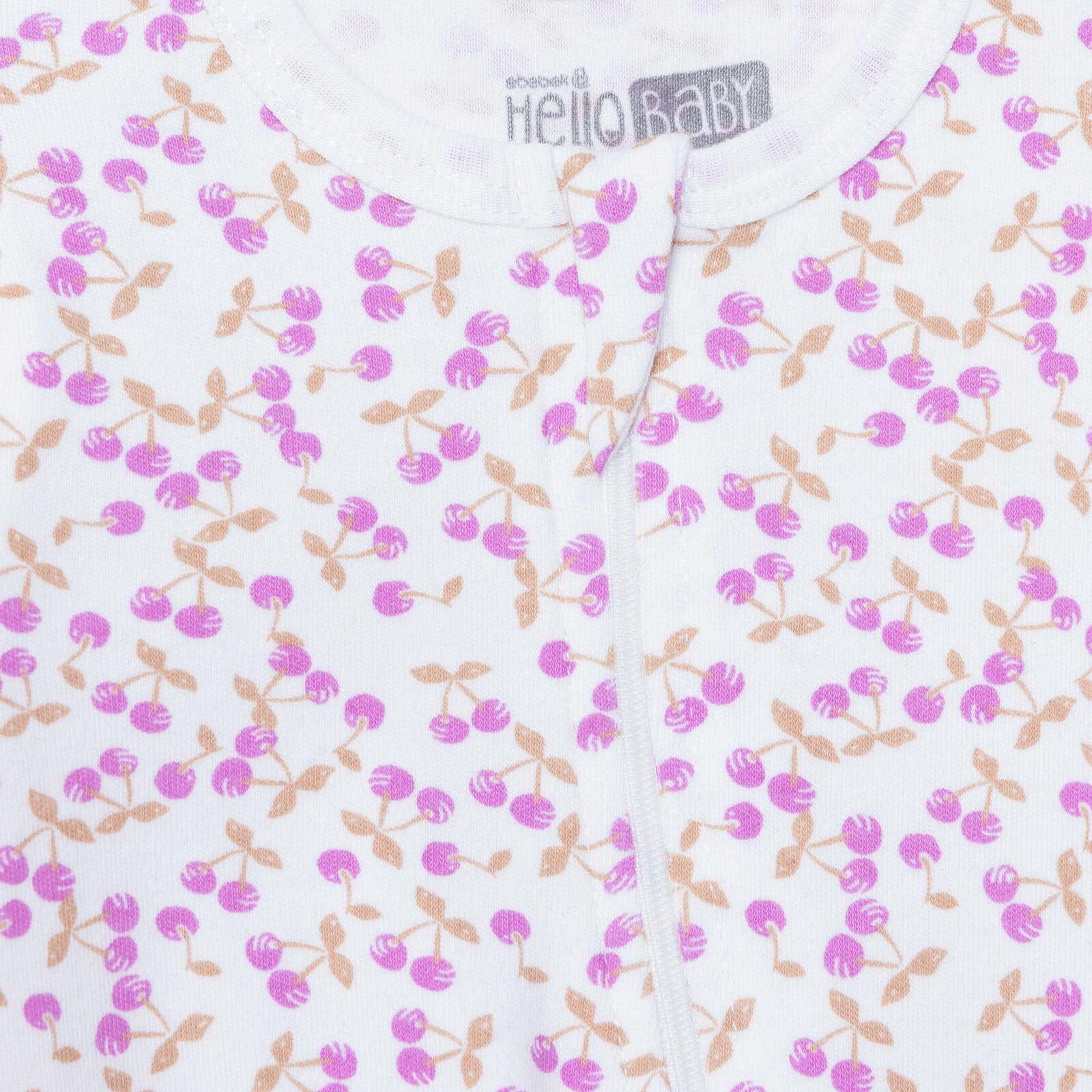 Kız Bebek Yenidoğan Patikli Tulum İnterlok Bisiklet Yaka Uzun Kol Patikli Paça