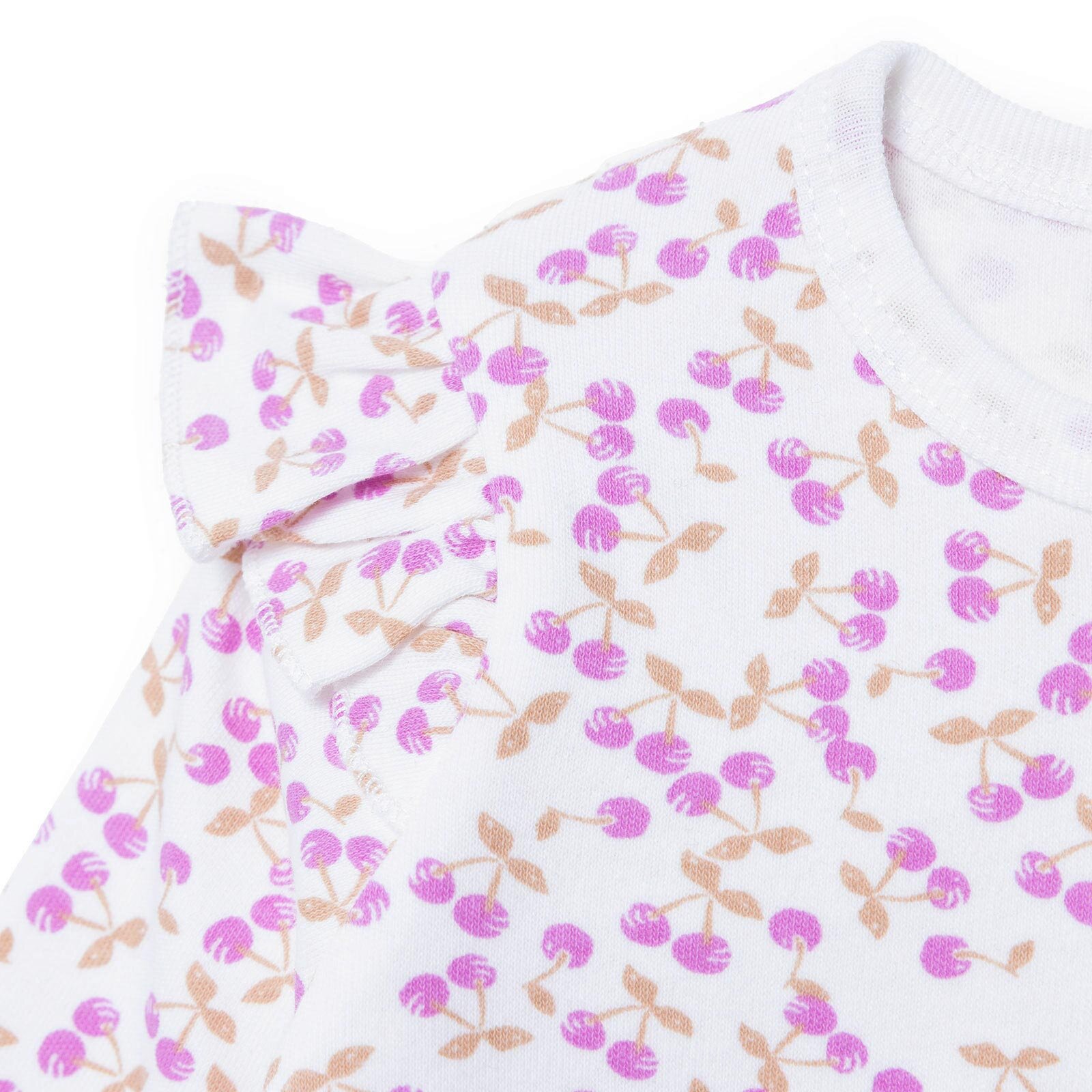 Kız Bebek Yenidoğan Patikli Tulum İnterlok Bisiklet Yaka Uzun Kol Patikli Paça