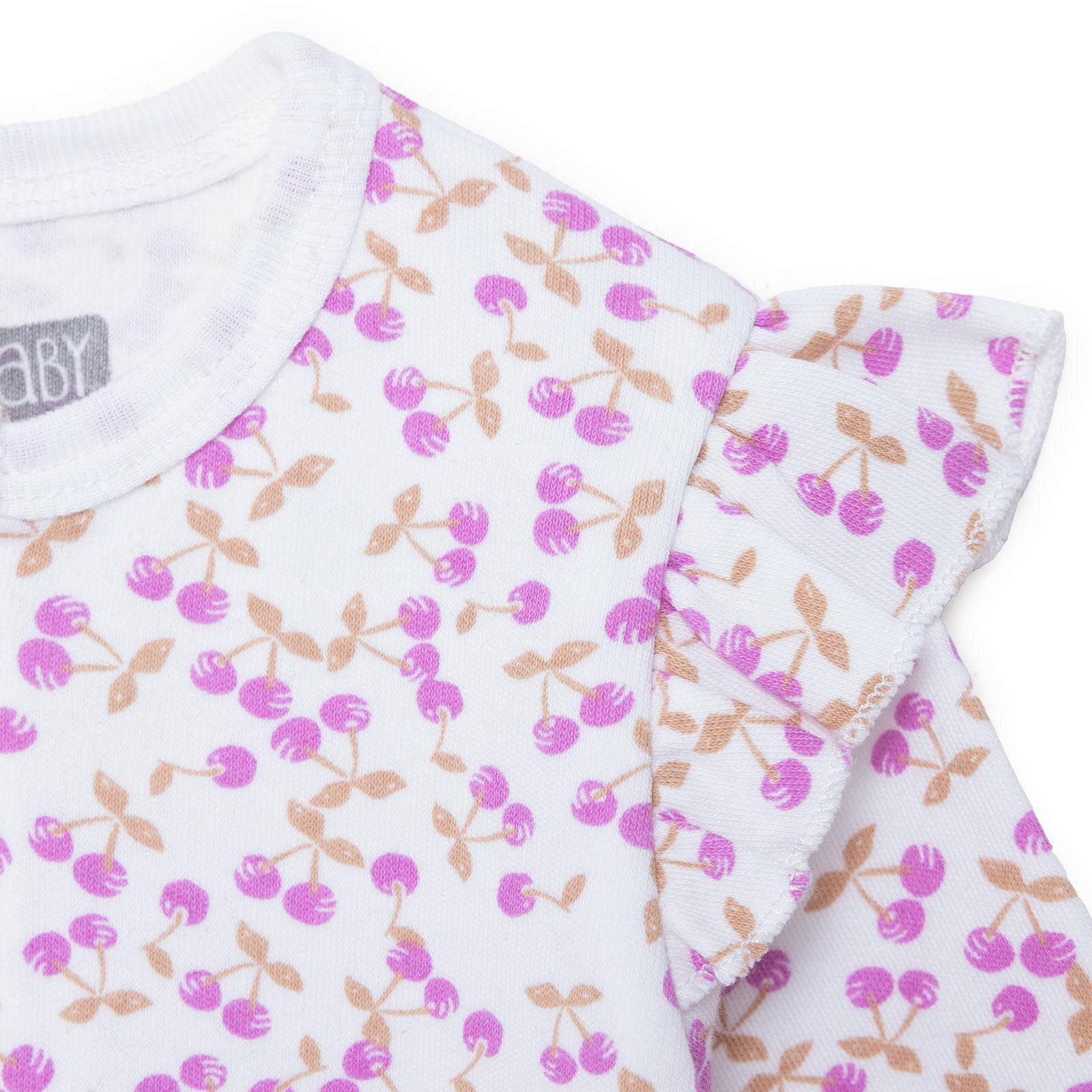 Kız Bebek Yenidoğan Patikli Tulum İnterlok Bisiklet Yaka Uzun Kol Patikli Paça