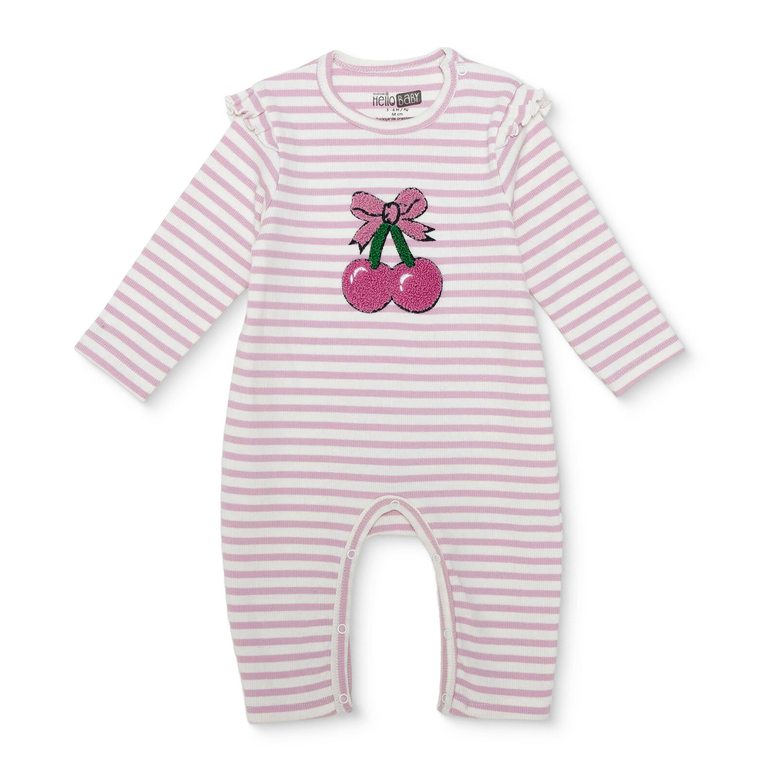 Kız Bebek Yenidoğan Patikli Tulum Kaşkorse Bisiklet Yaka Uzun Kol Patiksiz Paça