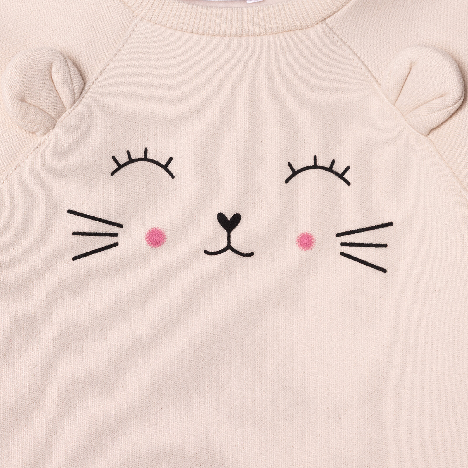 Kız Bebek Yenidoğan Patiksiz Tulum Şardonlu Üç İplik Bisiklet Yaka Uzun Kol Patiksiz Paça