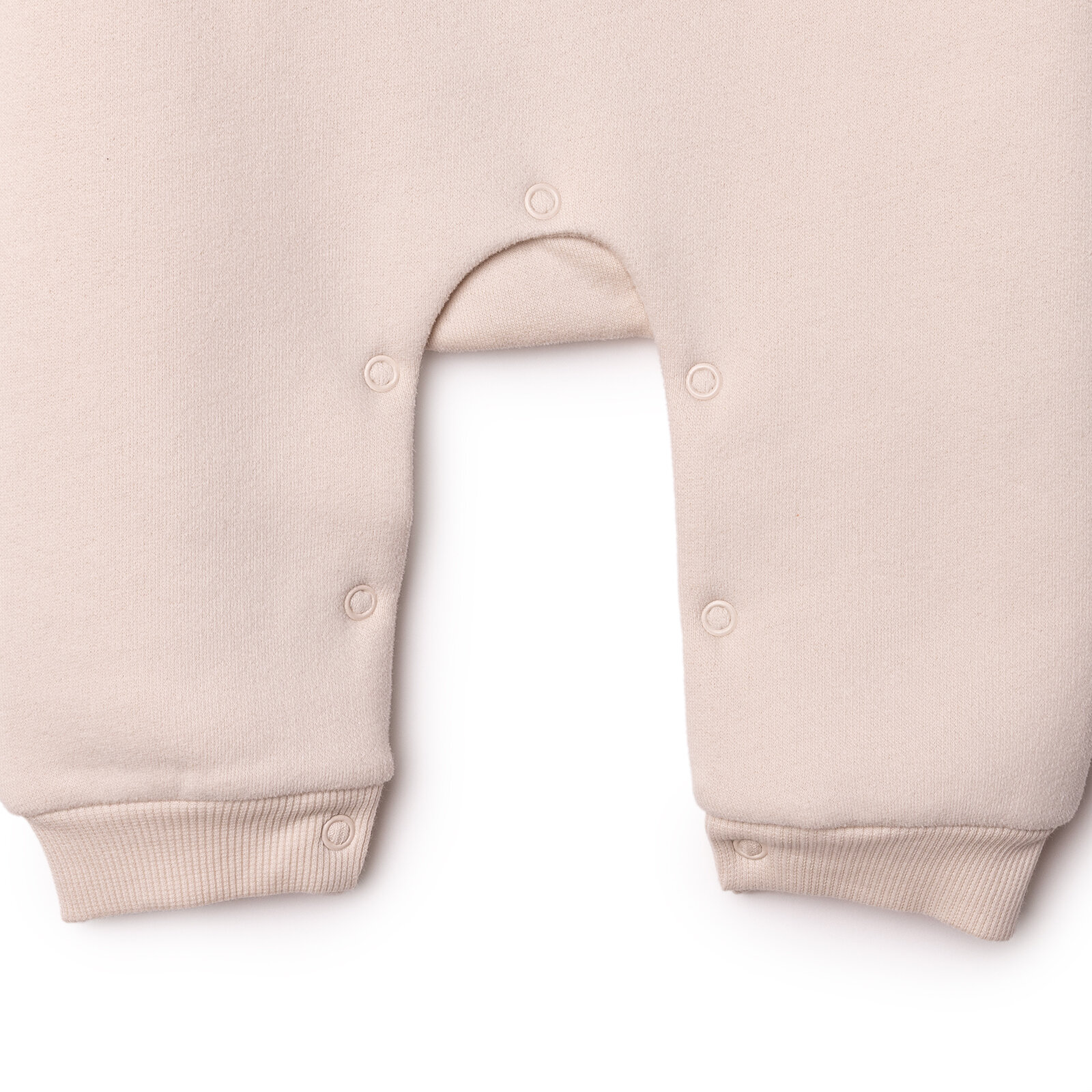 Kız Bebek Yenidoğan Patiksiz Tulum Şardonlu Üç İplik Bisiklet Yaka Uzun Kol Patiksiz Paça