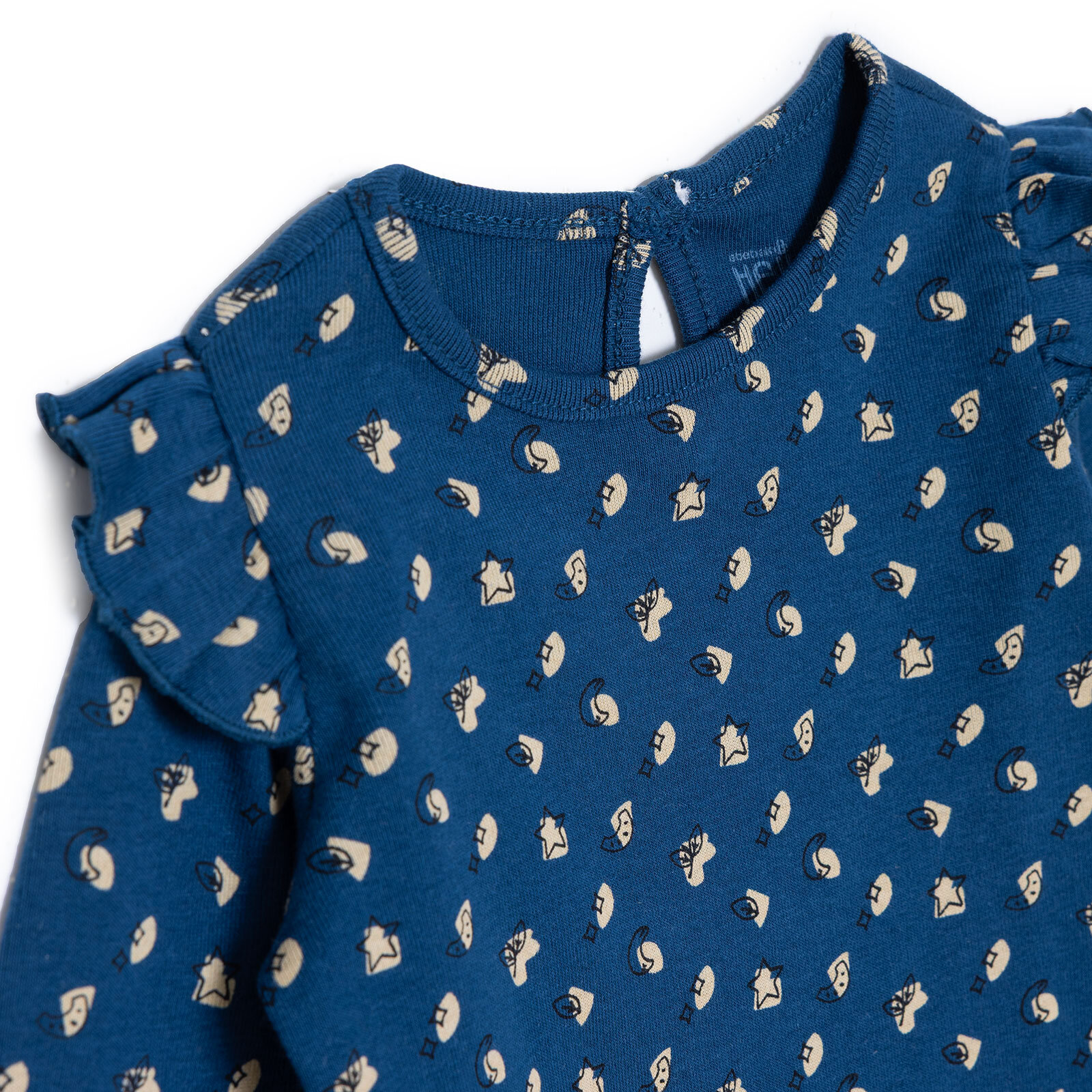 Kız Bebek Yenidoğan Sweatshirt-Patiksiz Alt Bisiklet Yaka Uzun Kol Patiksiz Paça