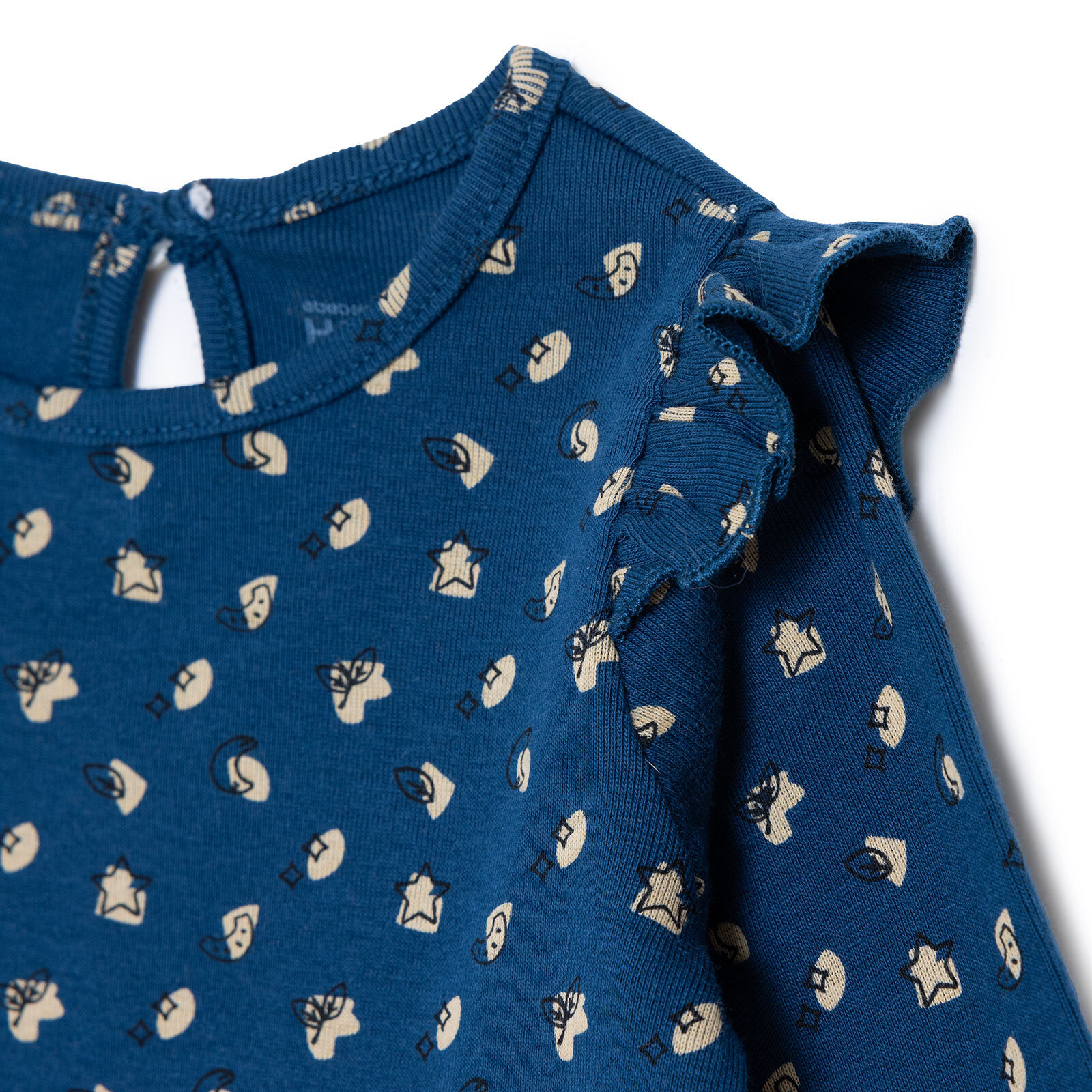 Kız Bebek Yenidoğan Sweatshirt-Patiksiz Alt Bisiklet Yaka Uzun Kol Patiksiz Paça