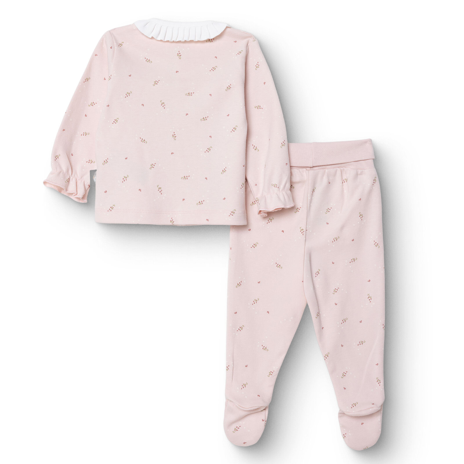 Kız Bebek Yenidoğan Tiny Florist Sweatshirt-Patikli Alt Süprem Fırfırlı Yaka Uzun Kol Kız Bebek Yenidoğan Tiny Florist Sweatshirt-Patikli Alt Süprem Fırfırlı Yaka Uzun Kol