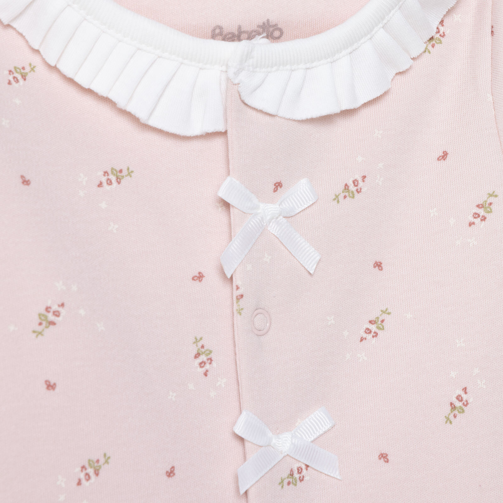 Kız Bebek Yenidoğan Tiny Florist Tulum-Şapka İnterlok Fırfırlı Yaka Uzun Kol Patikli Paça Kız Bebek Yenidoğan Tiny Florist Tulum-Şapka İnterlok Fırfırlı Yaka Uzun Kol Patikli Paça