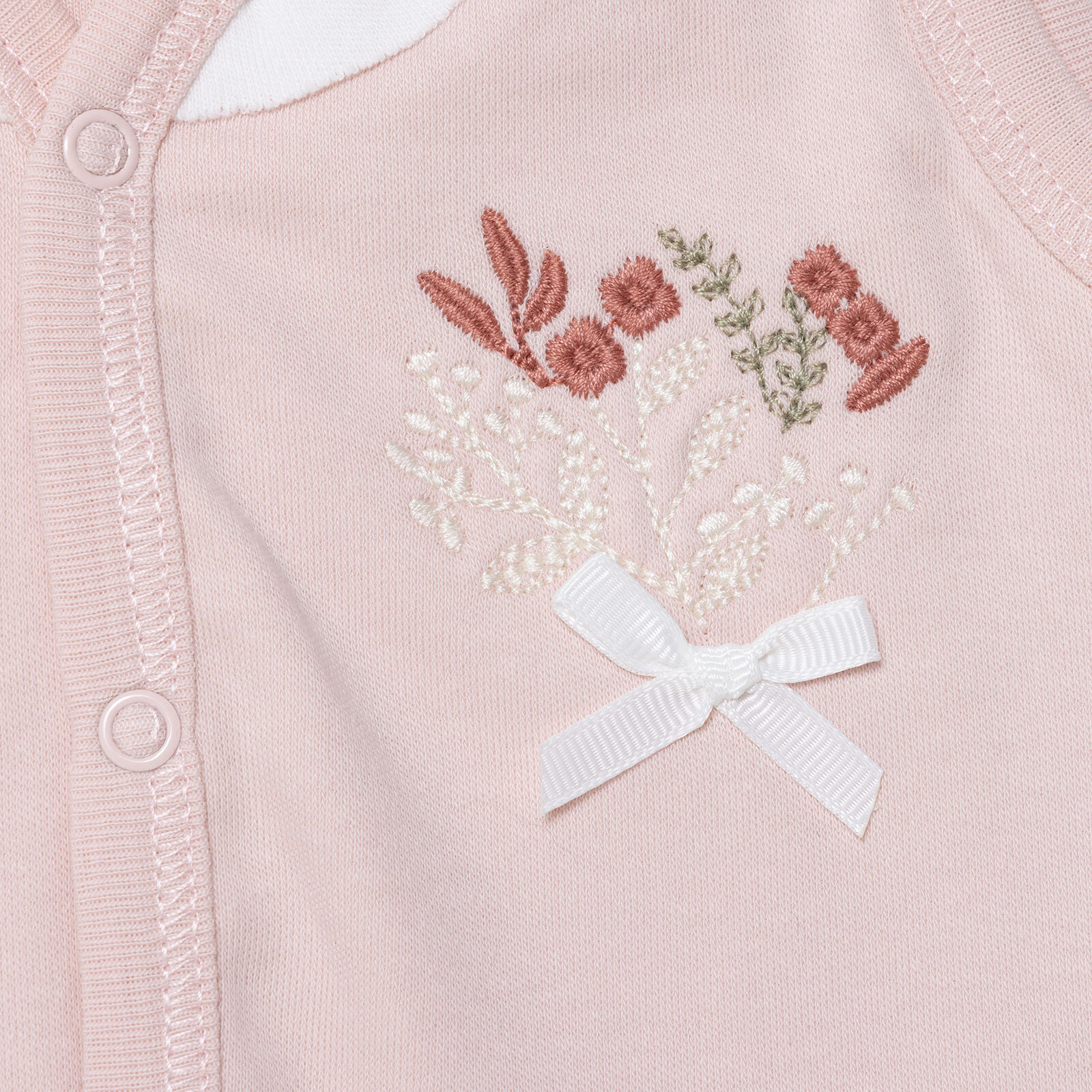 Kız Bebek Yenidoğan Tiny Florist Yelek İnterlok V Yaka Atlet Kol