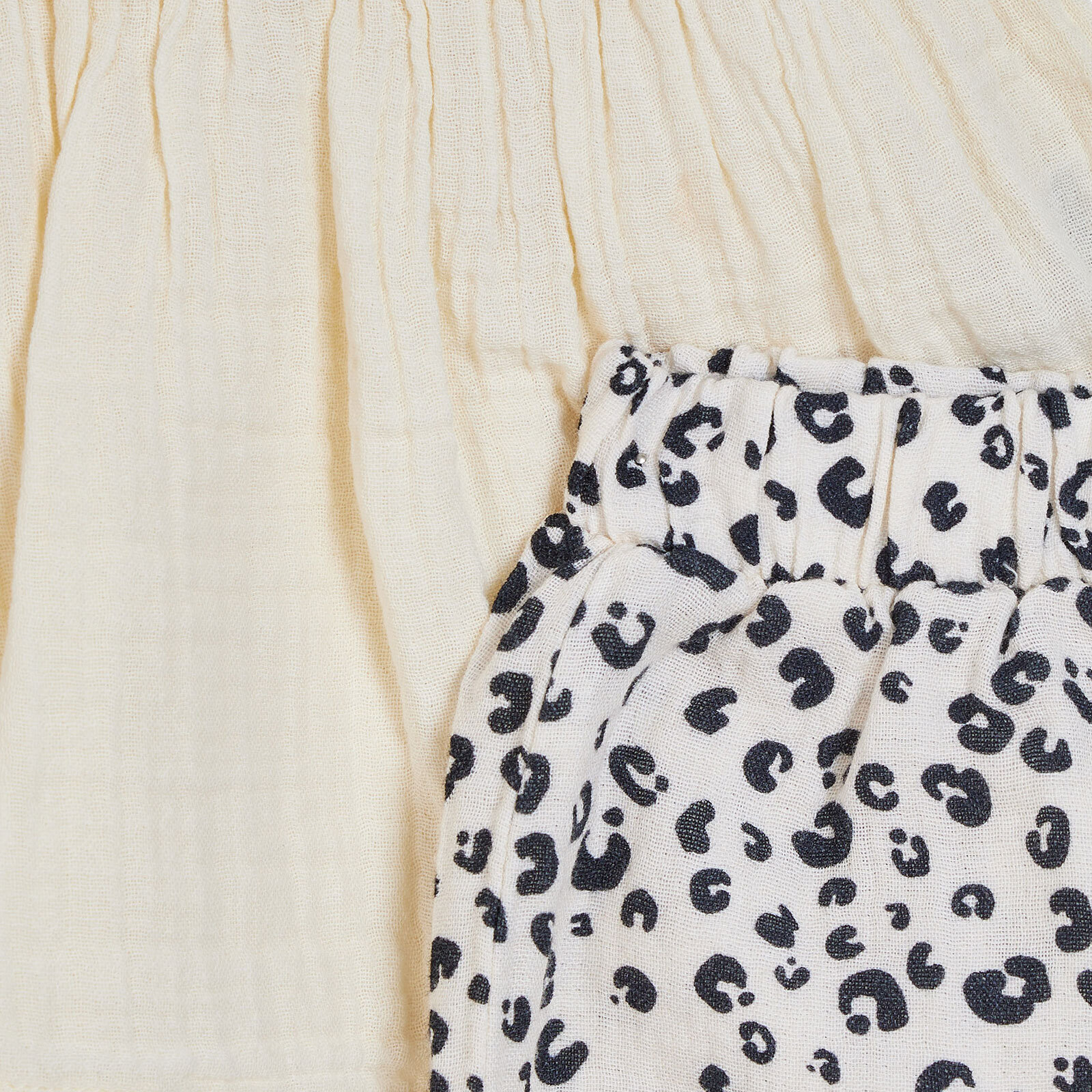 Kız Bebek Yenidoğan Tshirt-Şort Bisiklet Yaka Kısa Kol Reçme Paça