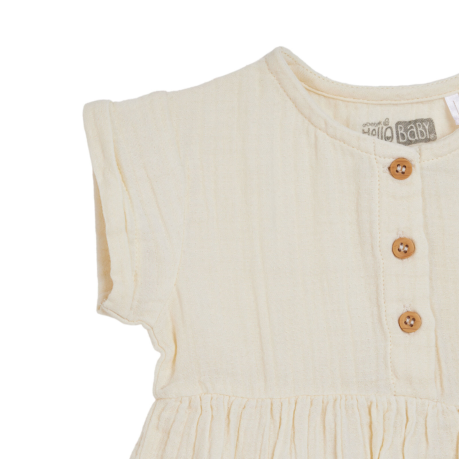 Kız Bebek Yenidoğan Tshirt-Şort Bisiklet Yaka Kısa Kol Reçme Paça