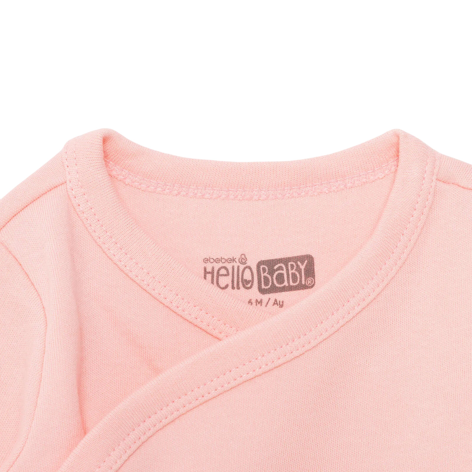 Kız Bebek Yenidoğan Zıbın Body-Patikli Alt İnterlok Bisiklet Yaka Uzun Kol Patikli Paça