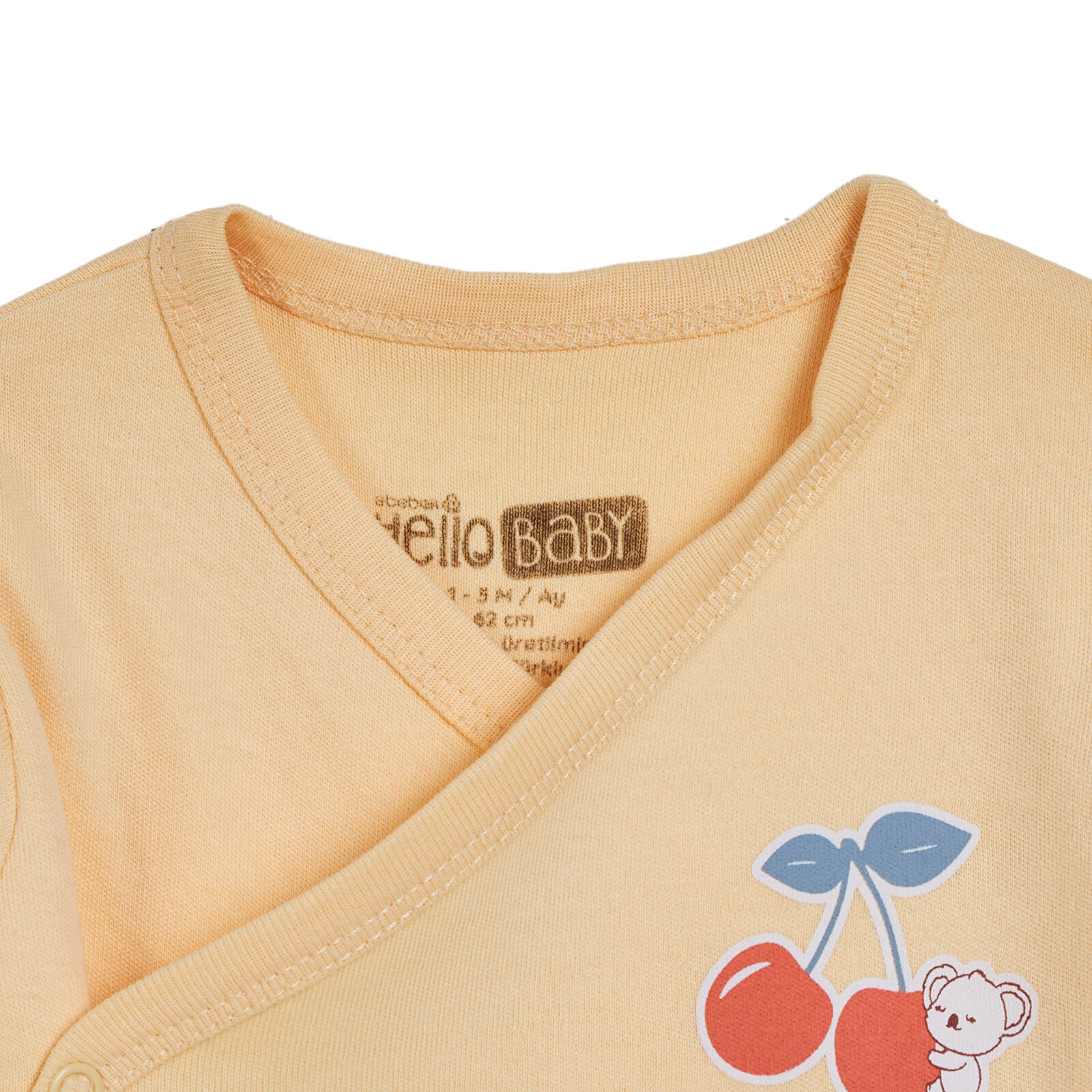 Kız Bebek Yenidoğan Zıbın-Şapka-Patikli V Yaka Uzun Kol Patikli Paça