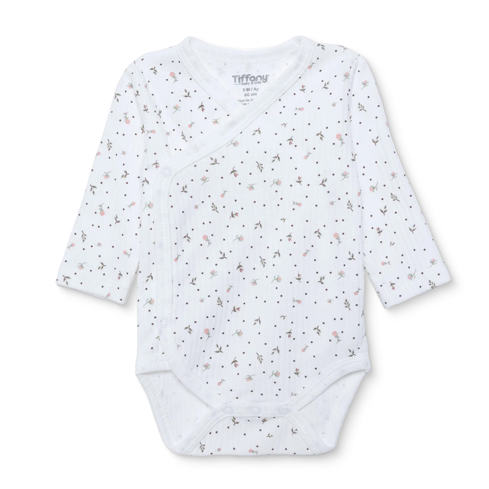 Kız Bebek Zıbın Body İnterlok V Yaka Uzun Kol Kız Bebek Zıbın Body İnterlok V Yaka Uzun Kol