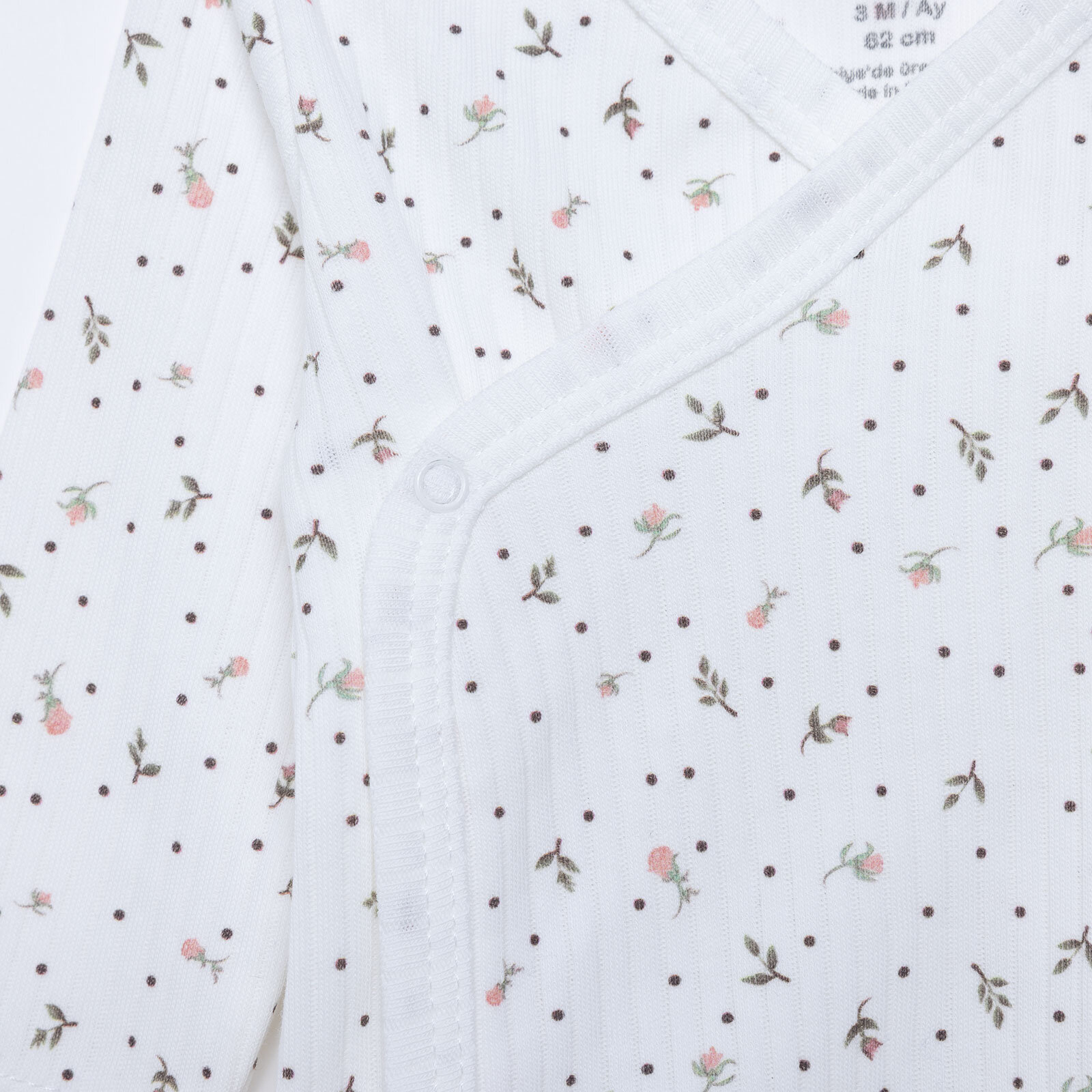 Kız Bebek Zıbın Body İnterlok V Yaka Uzun Kol Kız Bebek Zıbın Body İnterlok V Yaka Uzun Kol