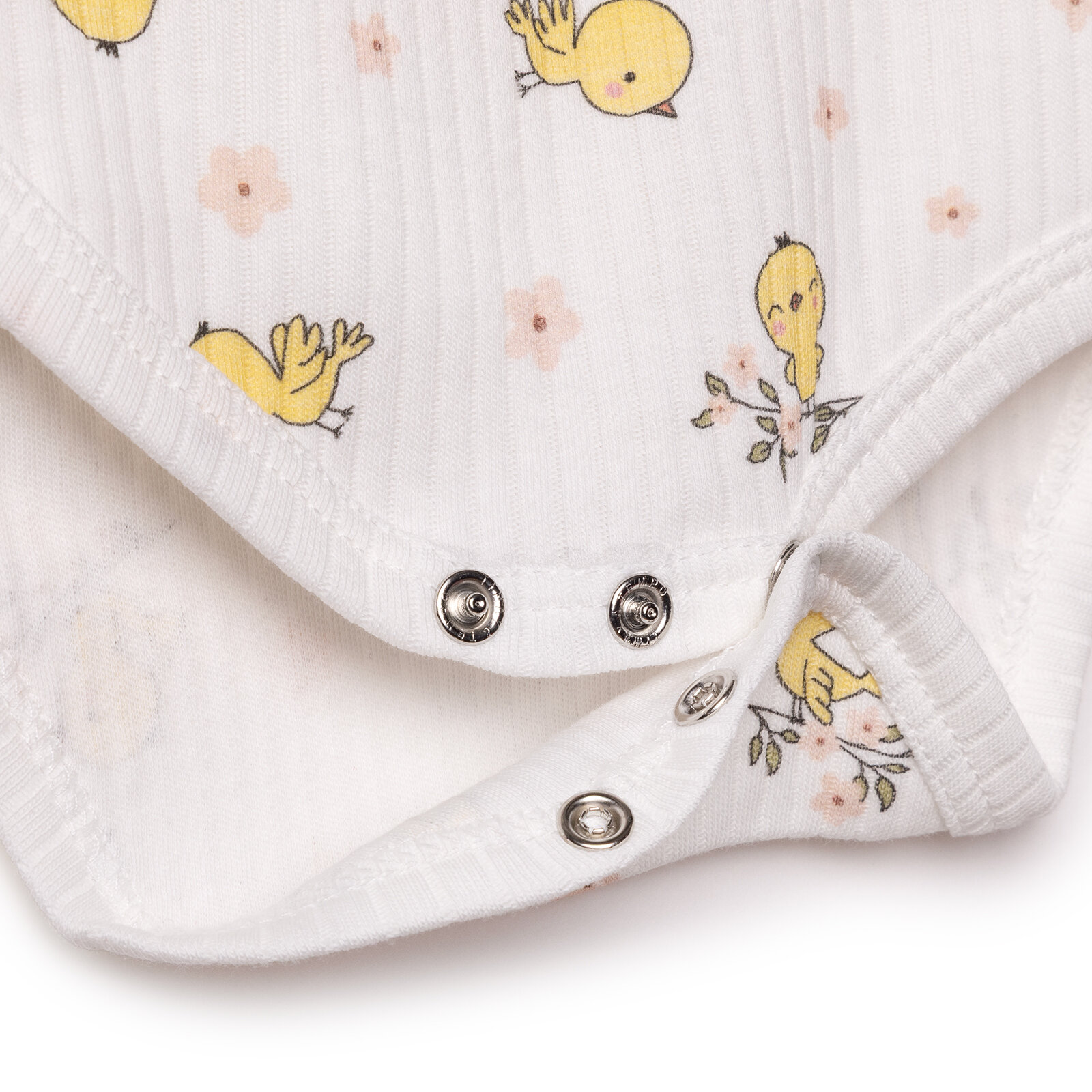 Kız Bebek Zıbın Body İnterlok V Yaka Uzun Kol