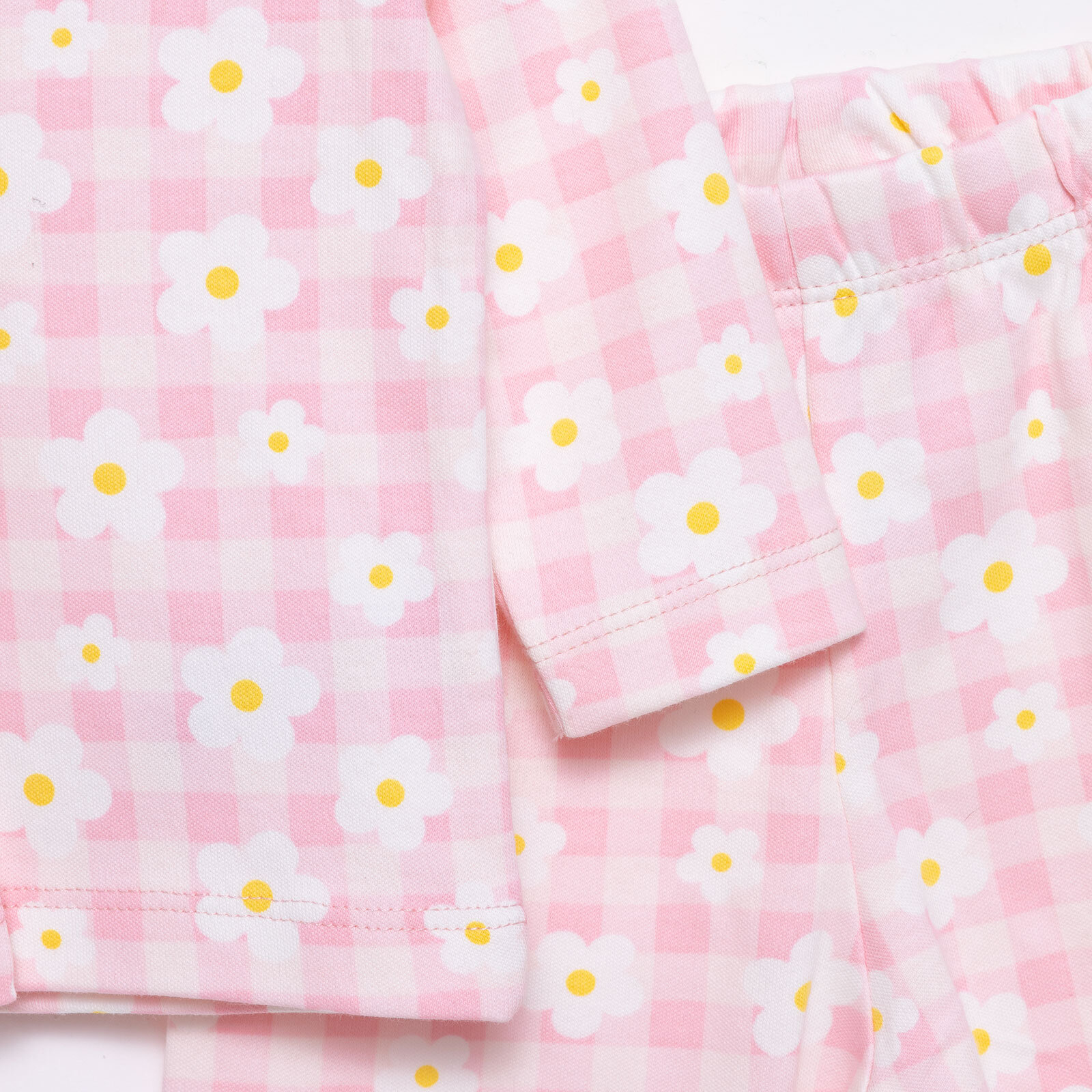 Kız Çiçek Desenli Gömlek Yaka Pijama Takımı Kız Çiçek Desenli Gömlek Yaka Pijama Takımı