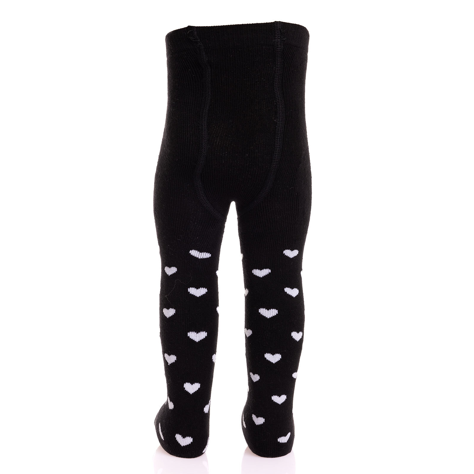 Kız Kalp Desenli Havlu Külotlu Çorap Kız Bebek