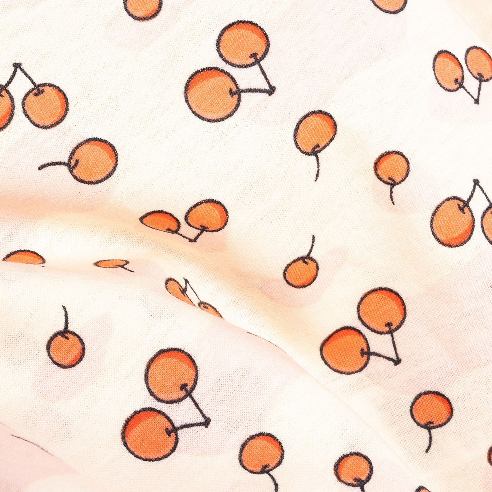 Kız Kiraz Desenli Uzun Kol Pijama Takımı