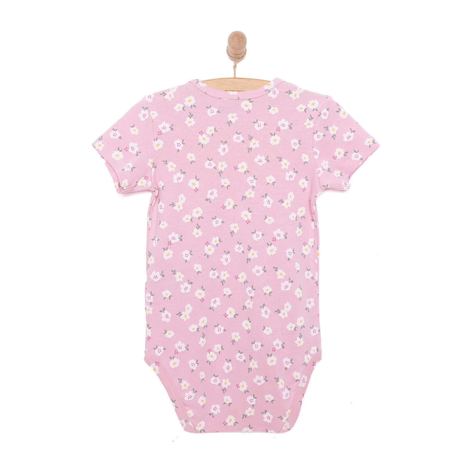 Çiçekli Kısa Kol Body