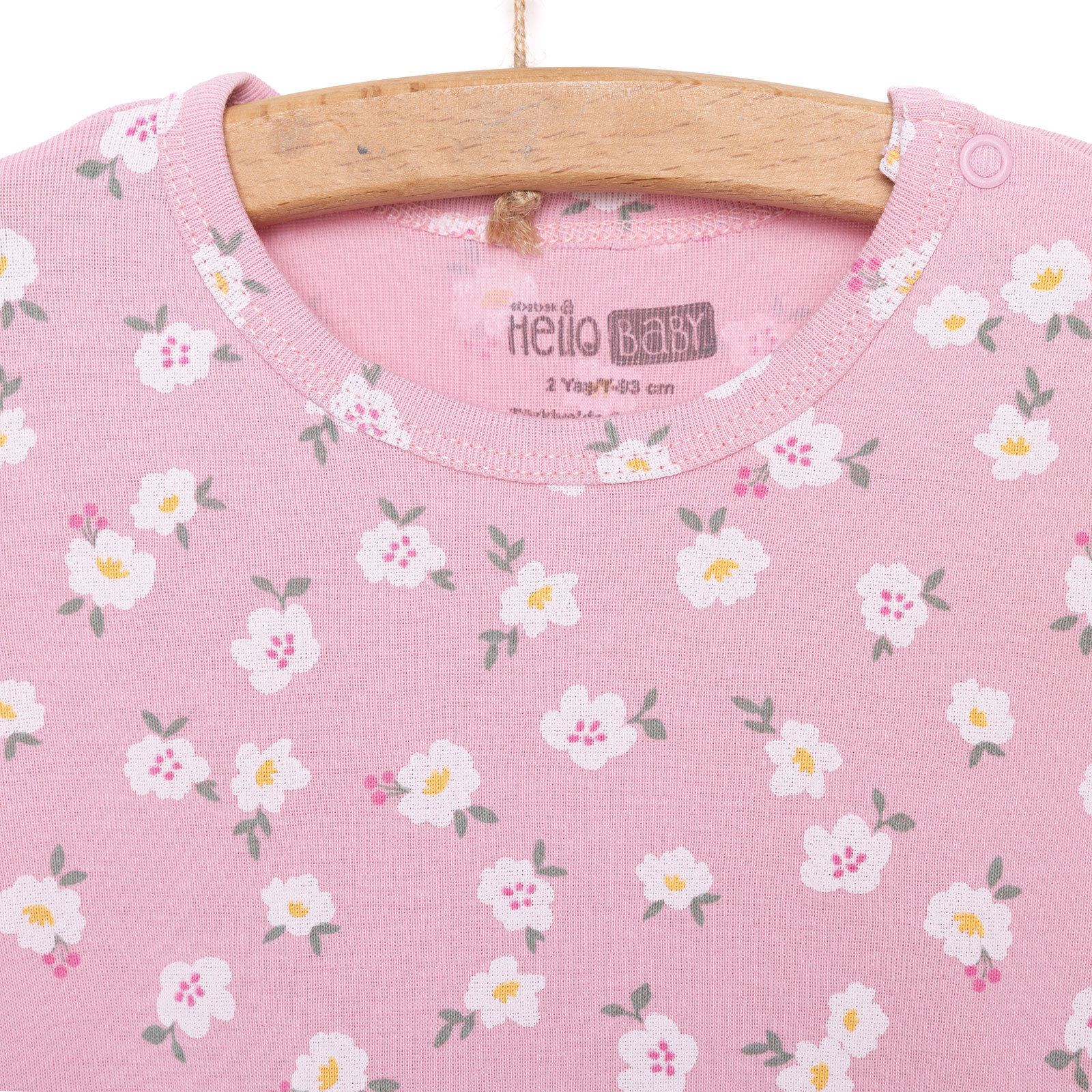 Çiçekli Kısa Kol Body