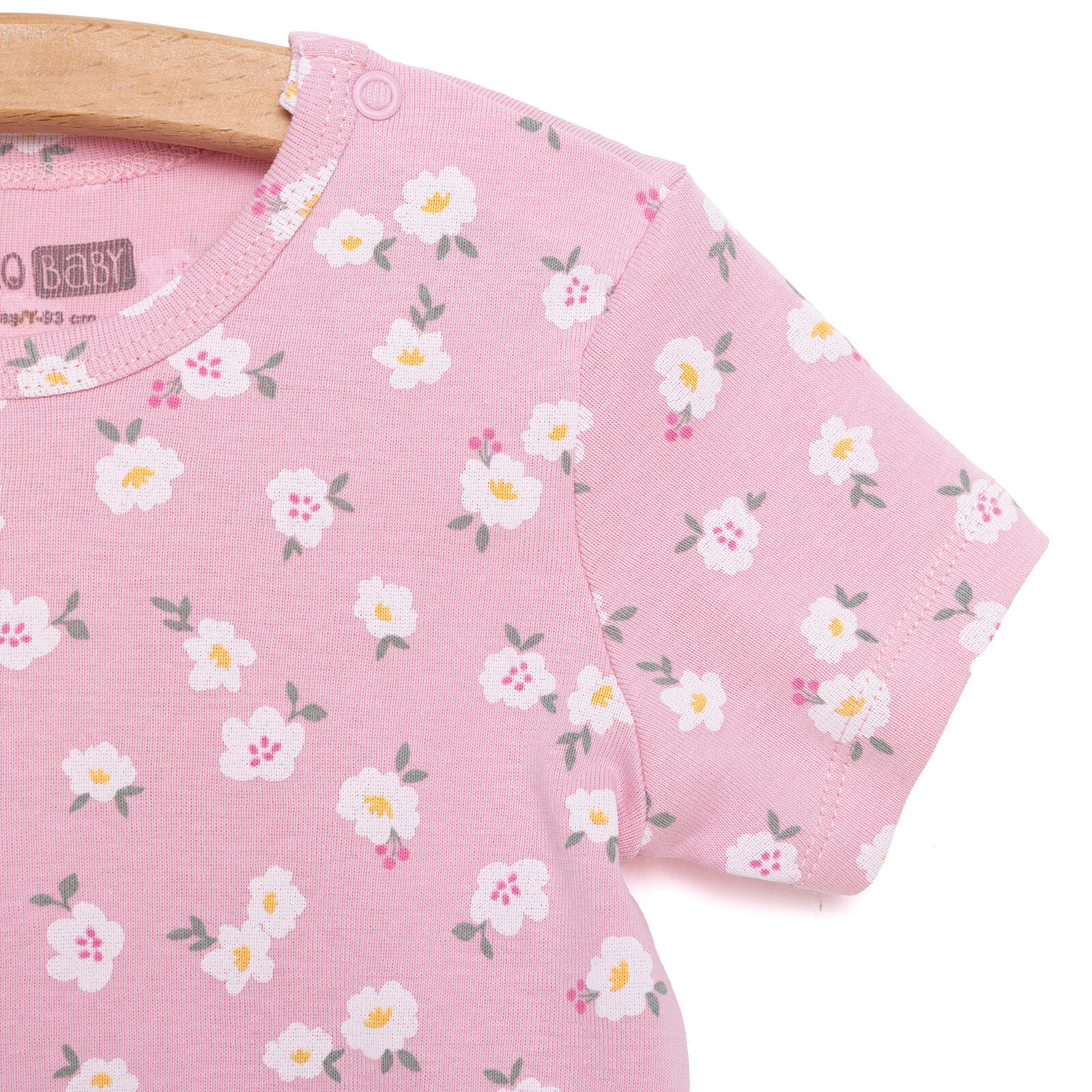 Çiçekli Kısa Kol Body