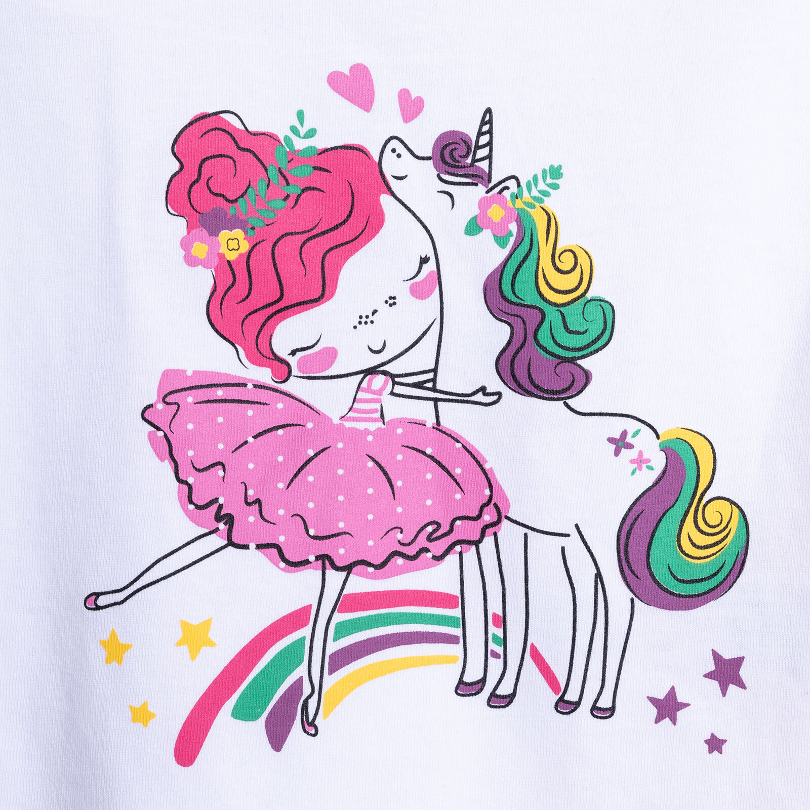 Kız Kısa Kol Pijama Takımı Kız Bebek